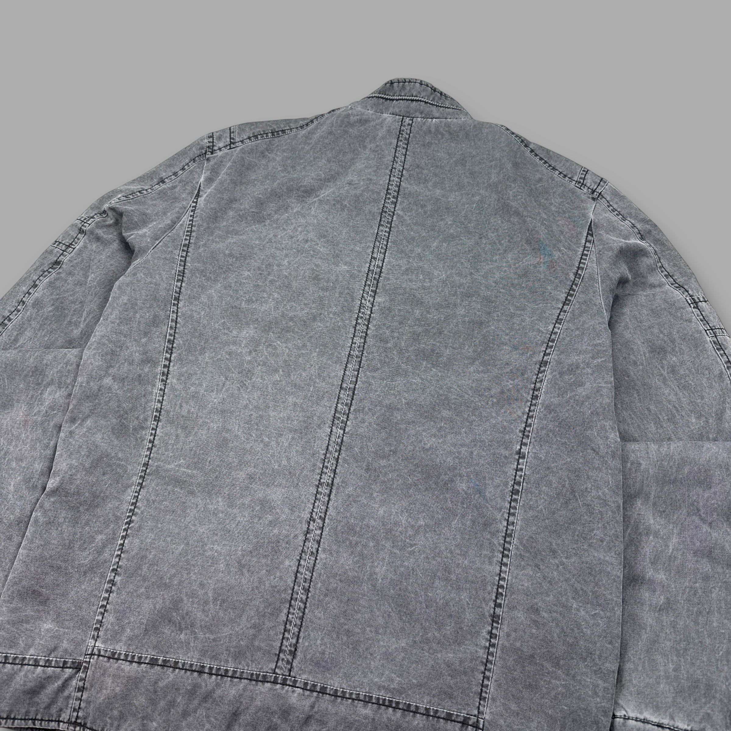 Guess 2000's technical washed contrast stitch coach jacket (M)