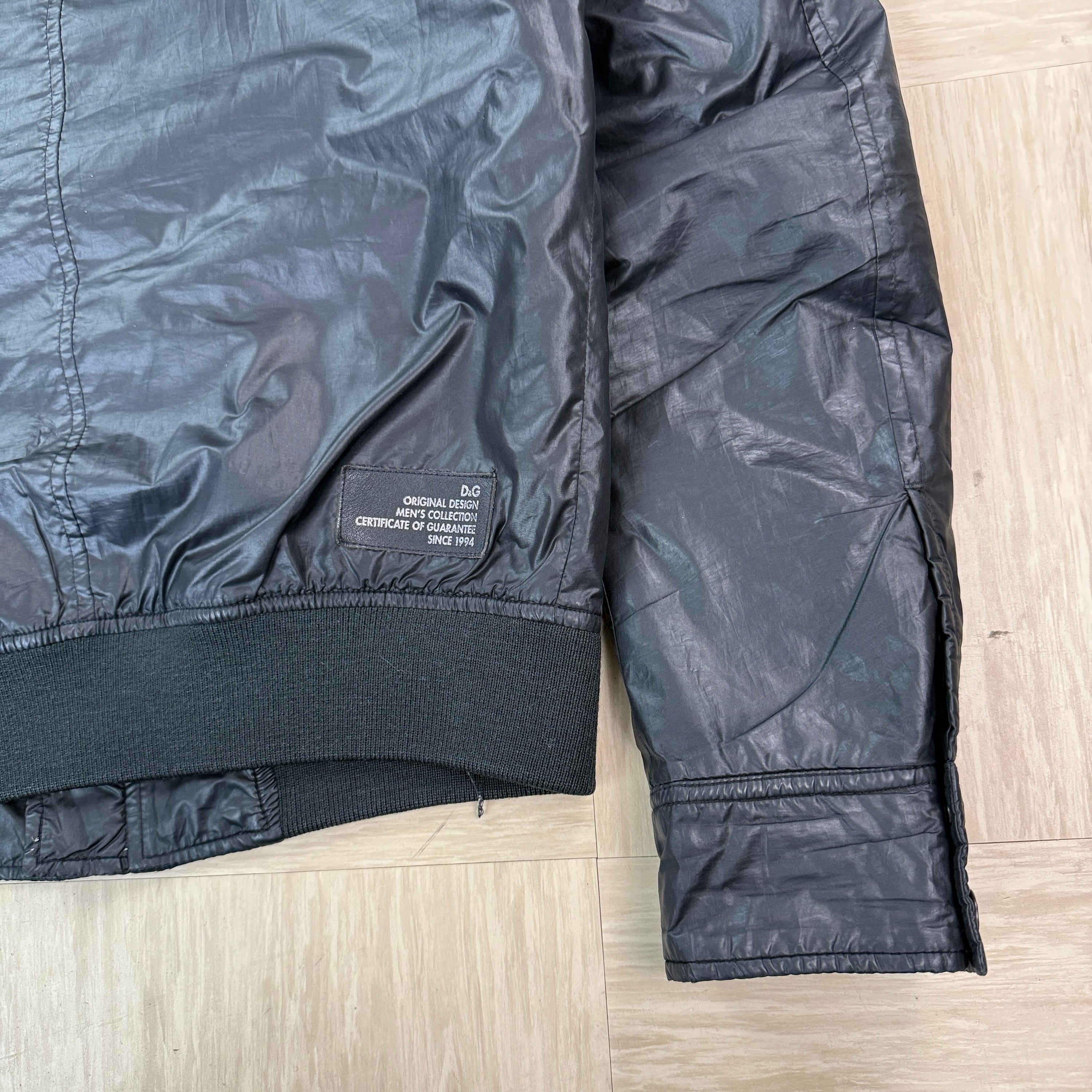 Dolce & gabbana 2000's zip up shimmer bomber jacket (S)