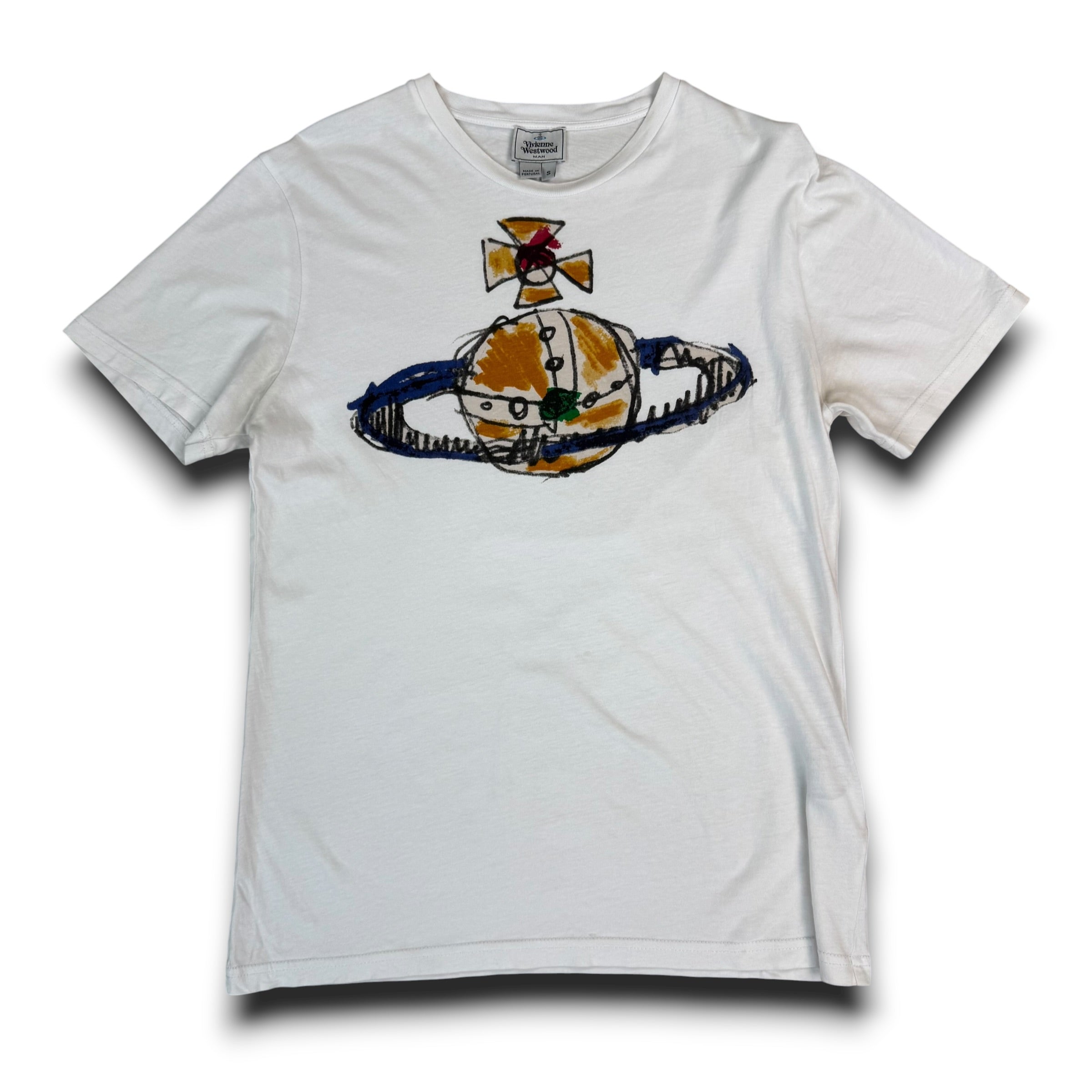 Vivienne Westwood 2000's graphic fitted orb tee (S)