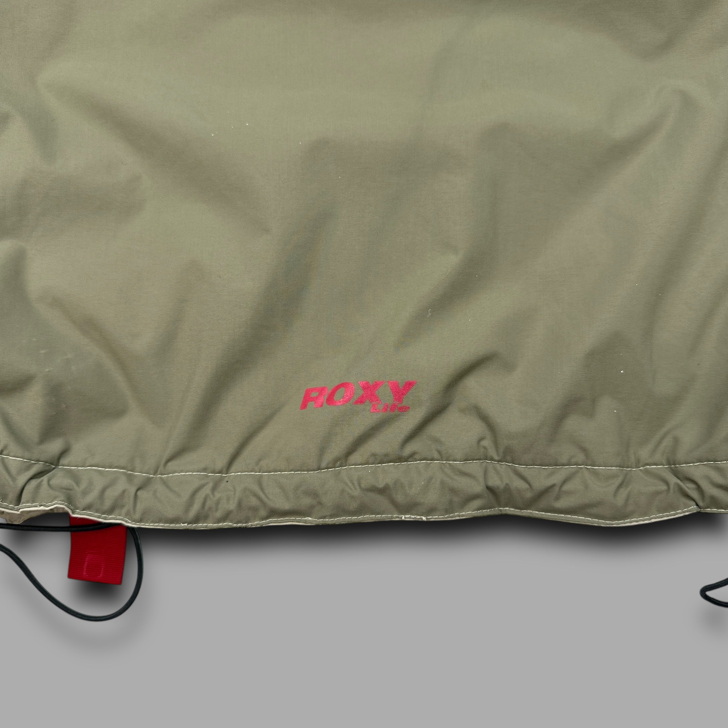 Quiksilver x Roxy 2000's technical asymmetrical zip softshell ski jacket (S-M)