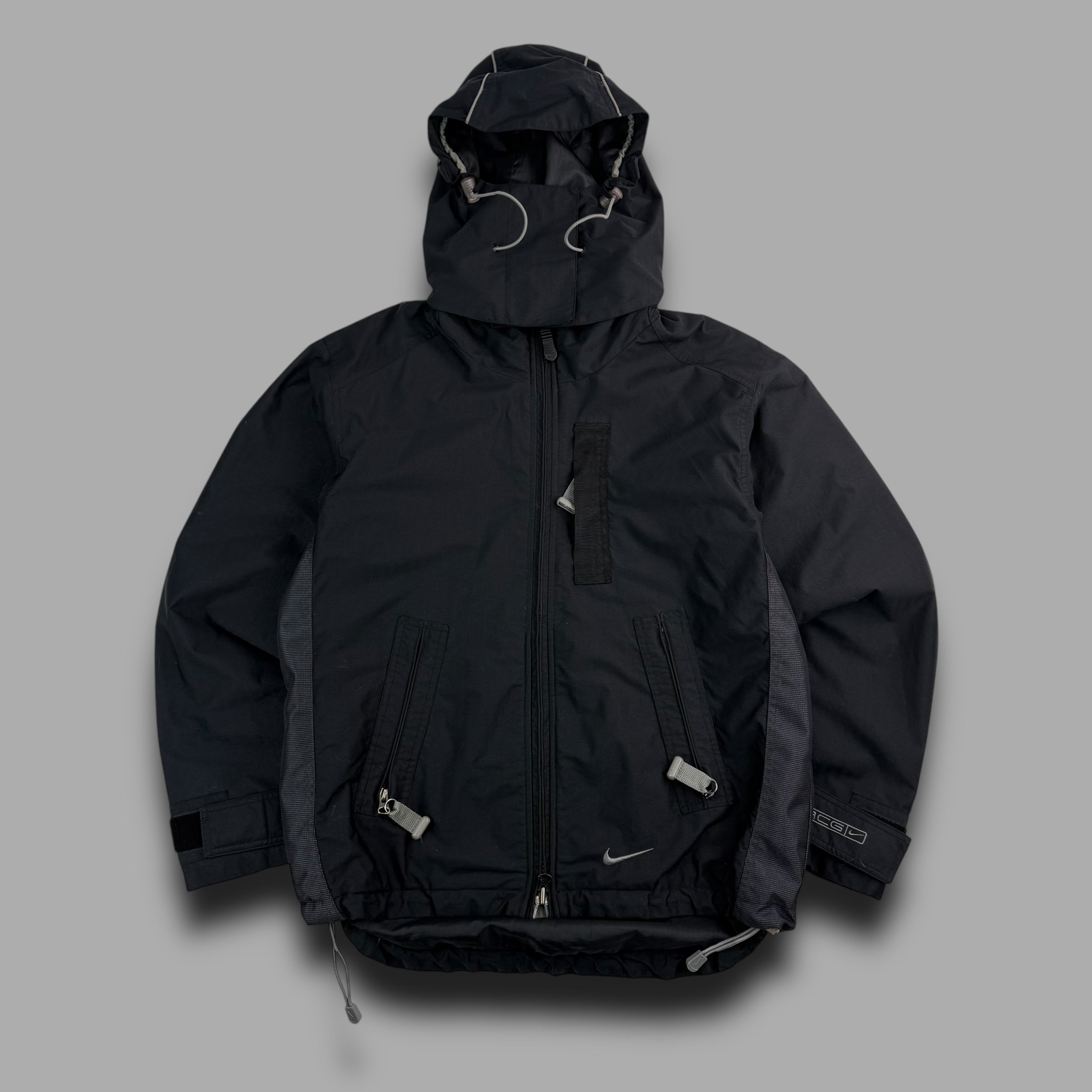 Nike ACG 1990's technical panelled riot mask shell jacket (S)