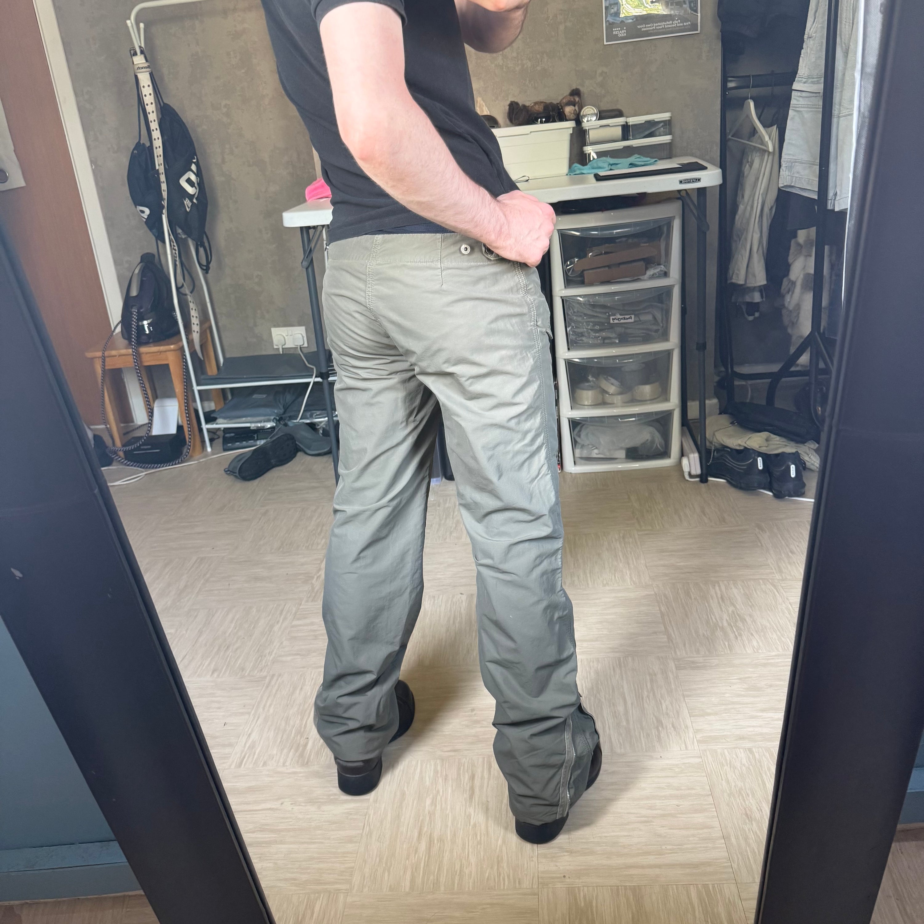 Diesel 2000's technical nylon baggy bottoms (S)