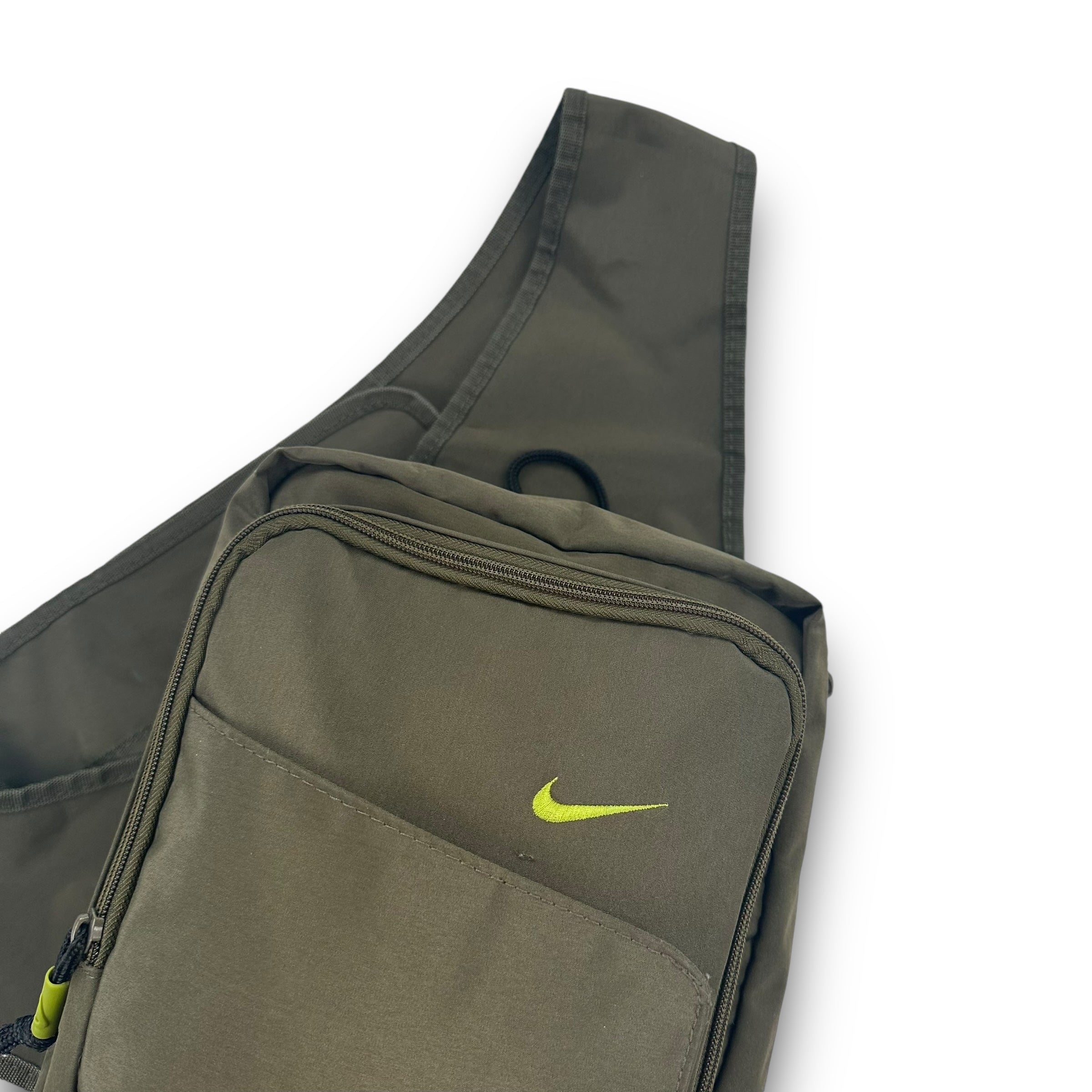 Nike 2000's technical multi-pocket rectangle sling bag (OS)