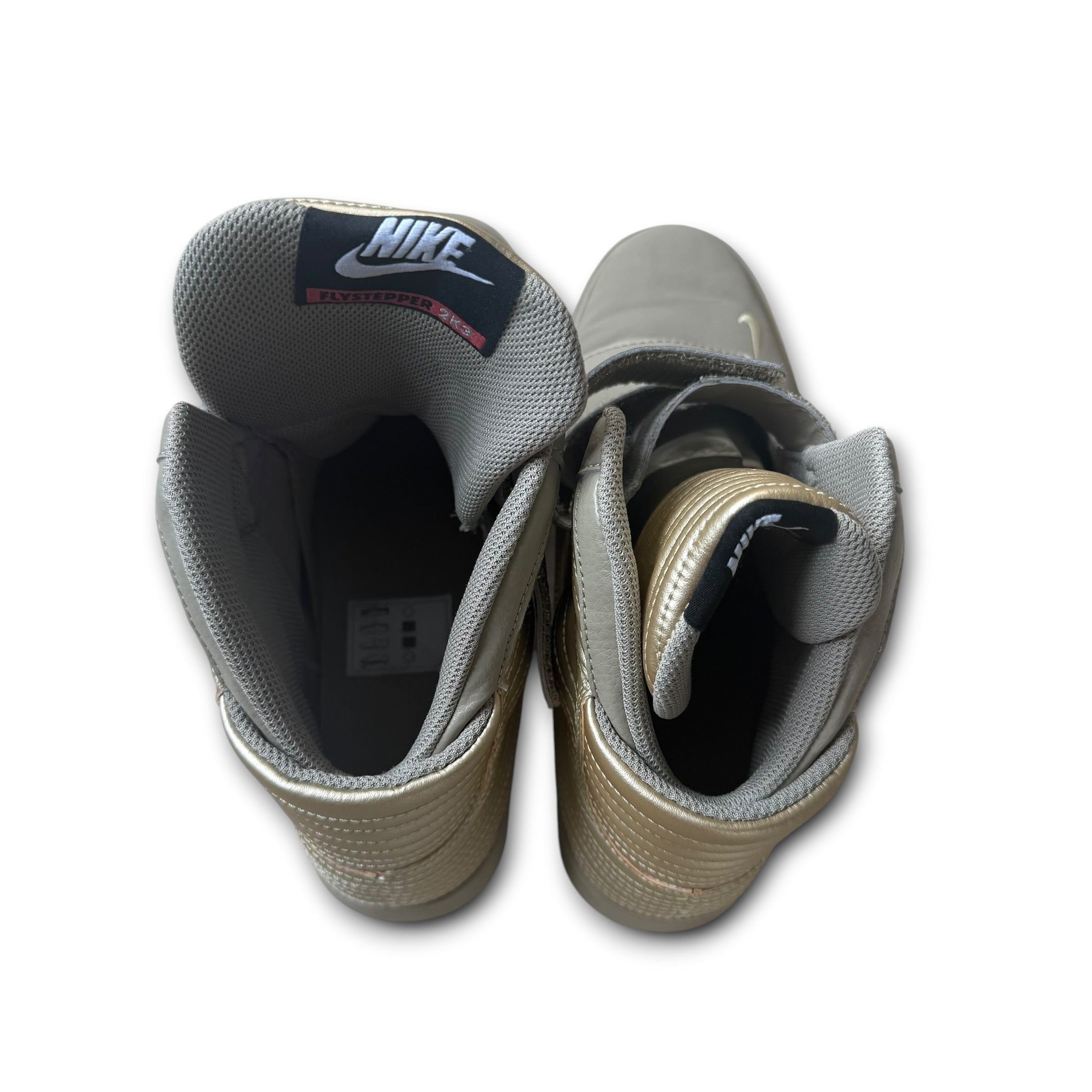 Nike flystepper 2k3 'metallic gold' high tops (UK7.5)