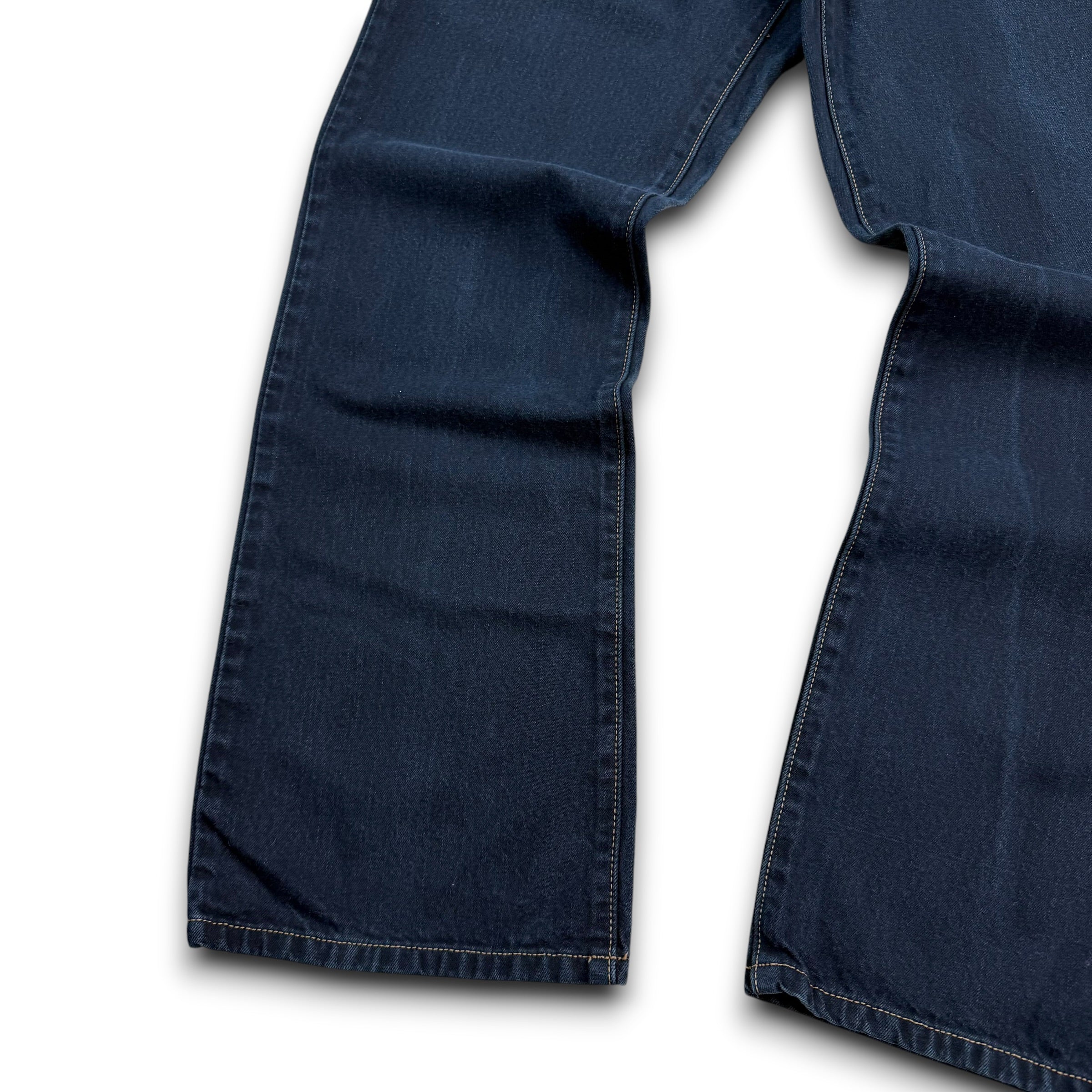 Calvin Klein 2000's black relaxed denim bootcut jeans (S)