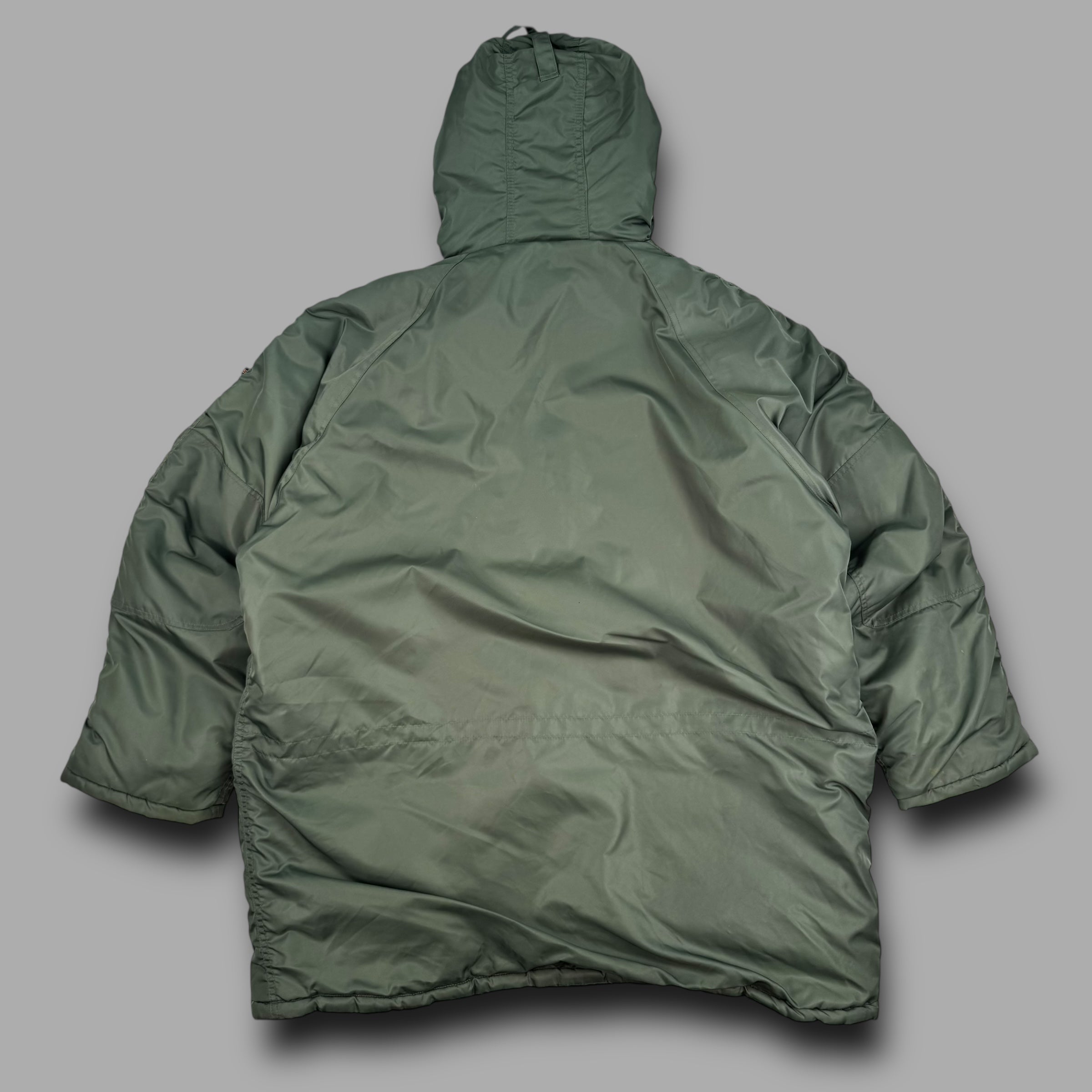 Scott 2000's technical N-3B nylon parka jacket (XL)