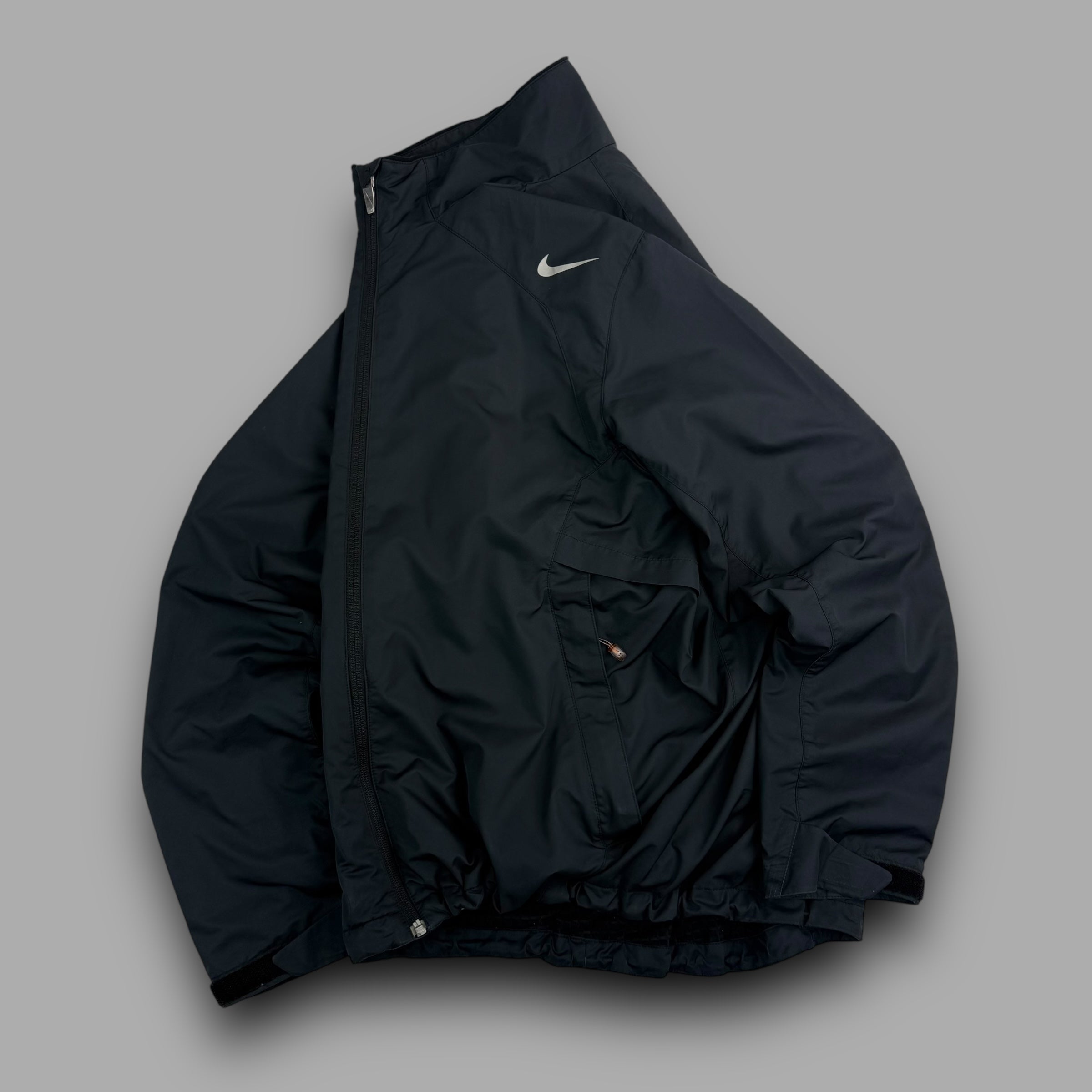 Nike 2000's technical panelled waffle lined articulated track jacket (M)