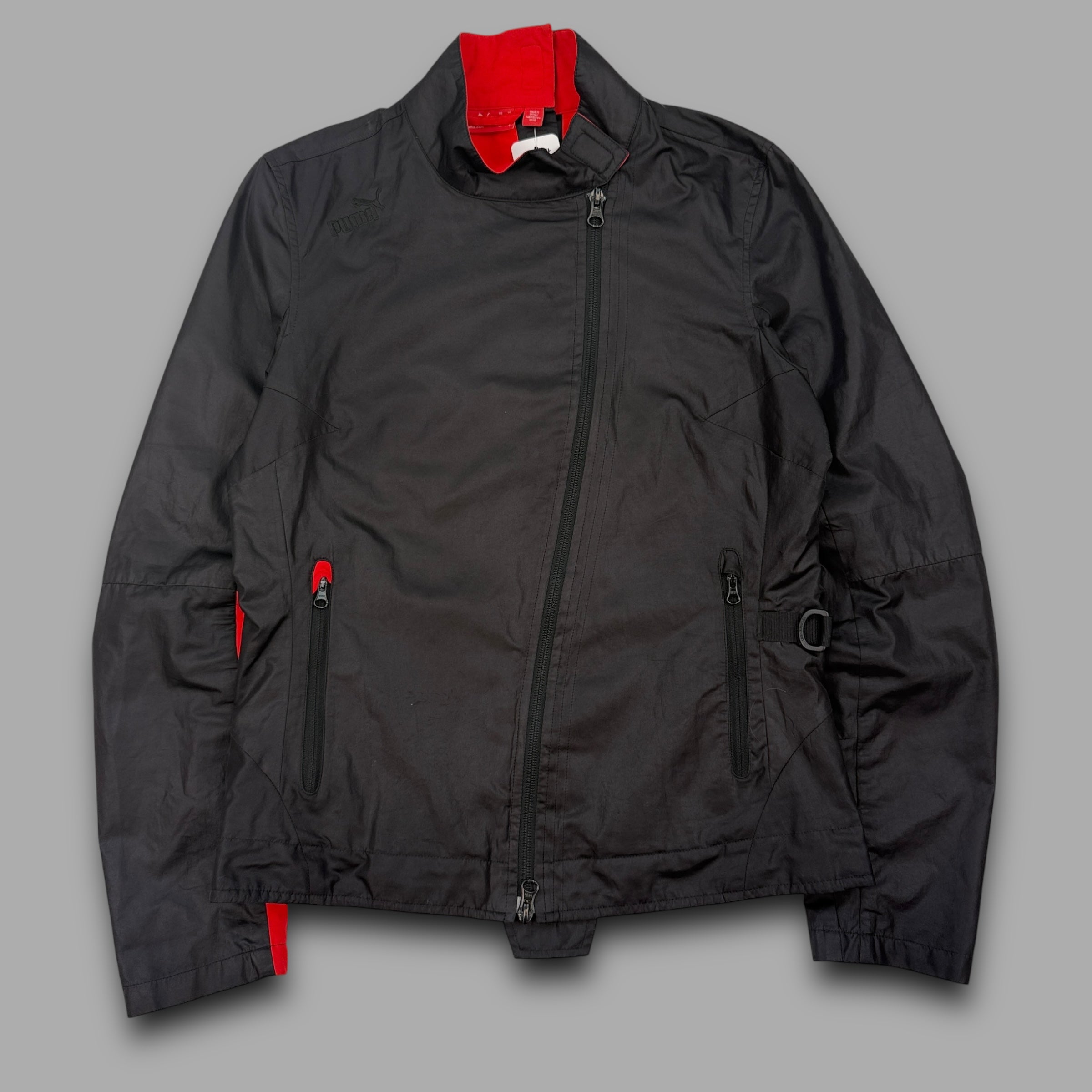 Puma 2000's technical asymmetrical zip track jacket (XS)