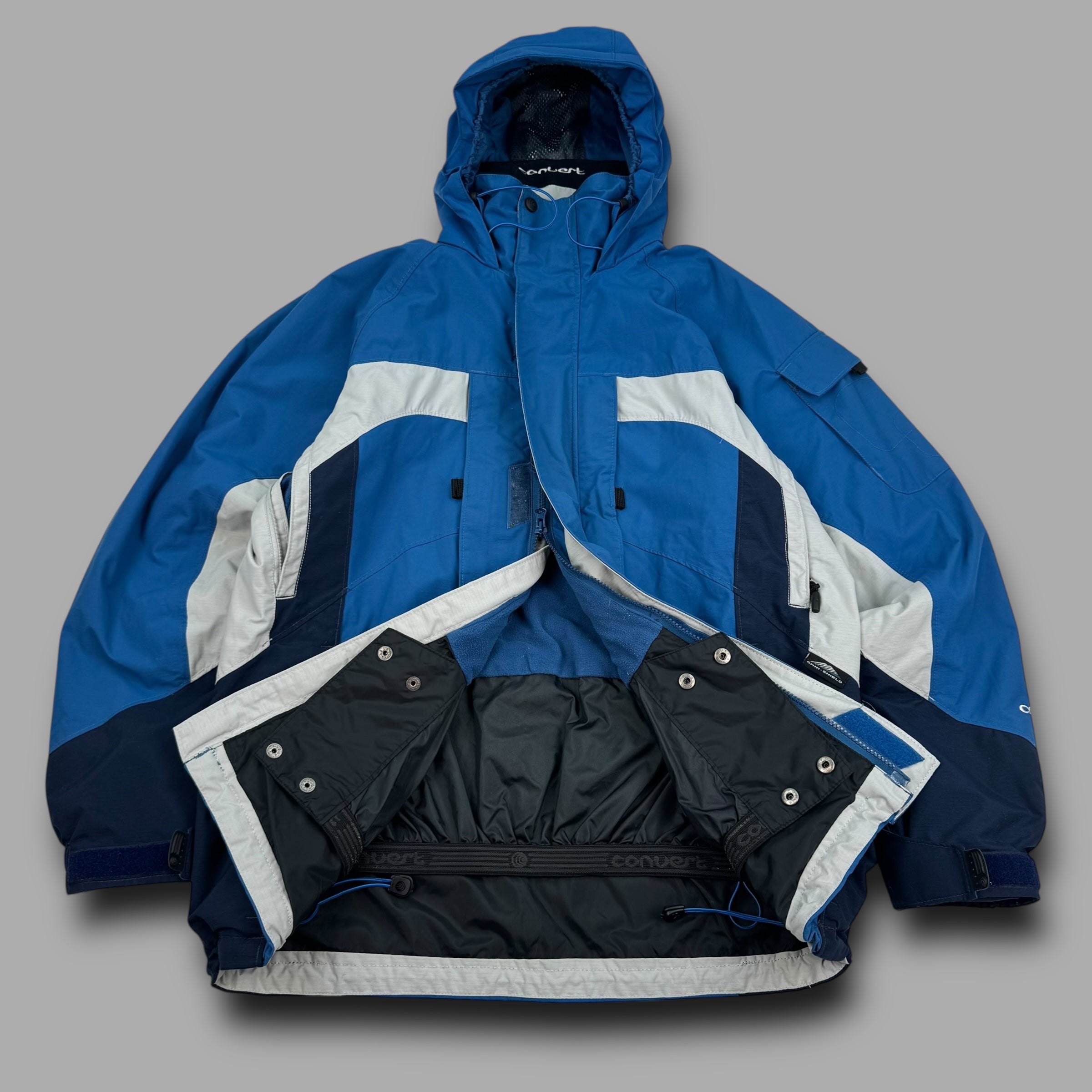 Columbia convert 2000's technical multi-pocket vented ski jacket (S)