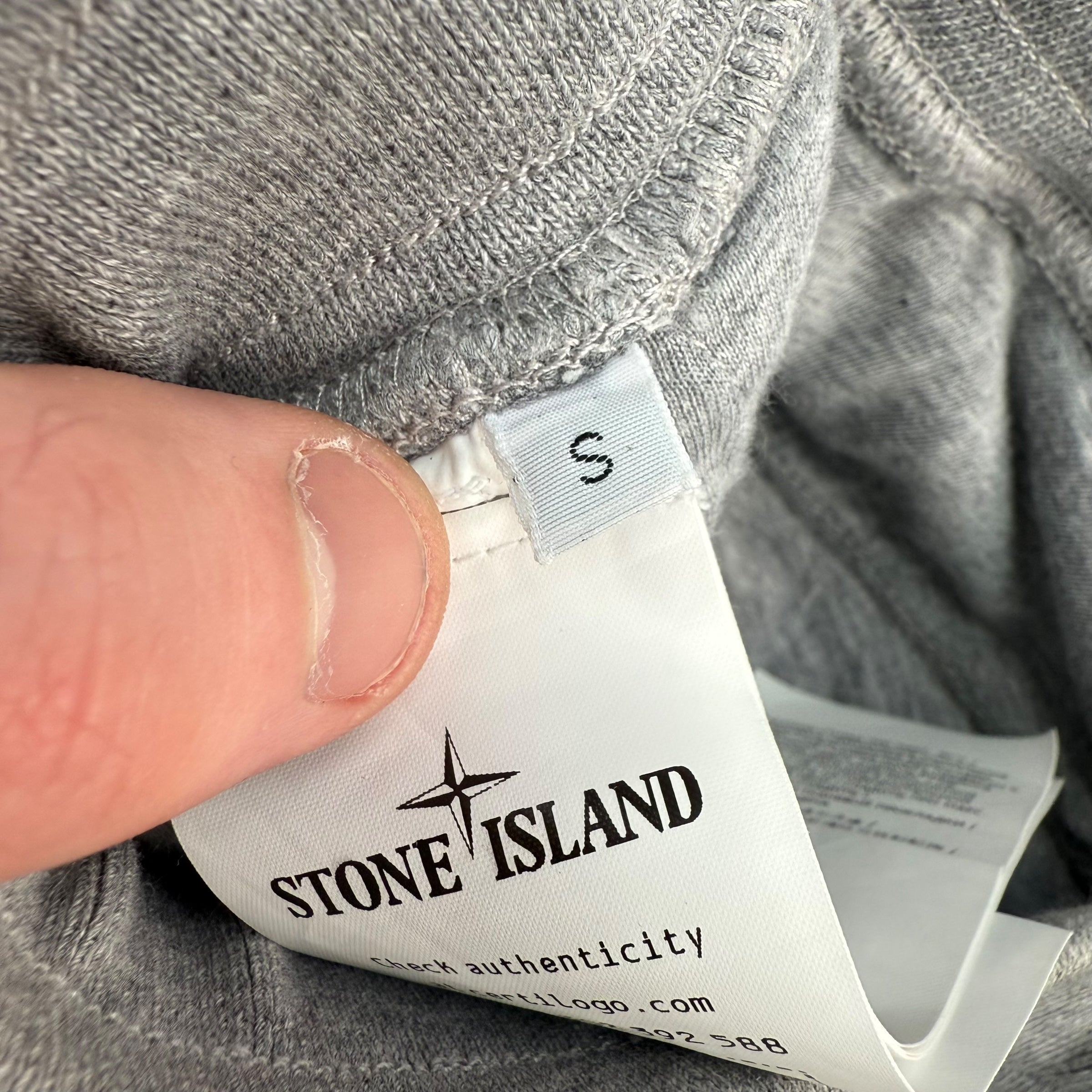 Stone island straight leg grey joggers (S)