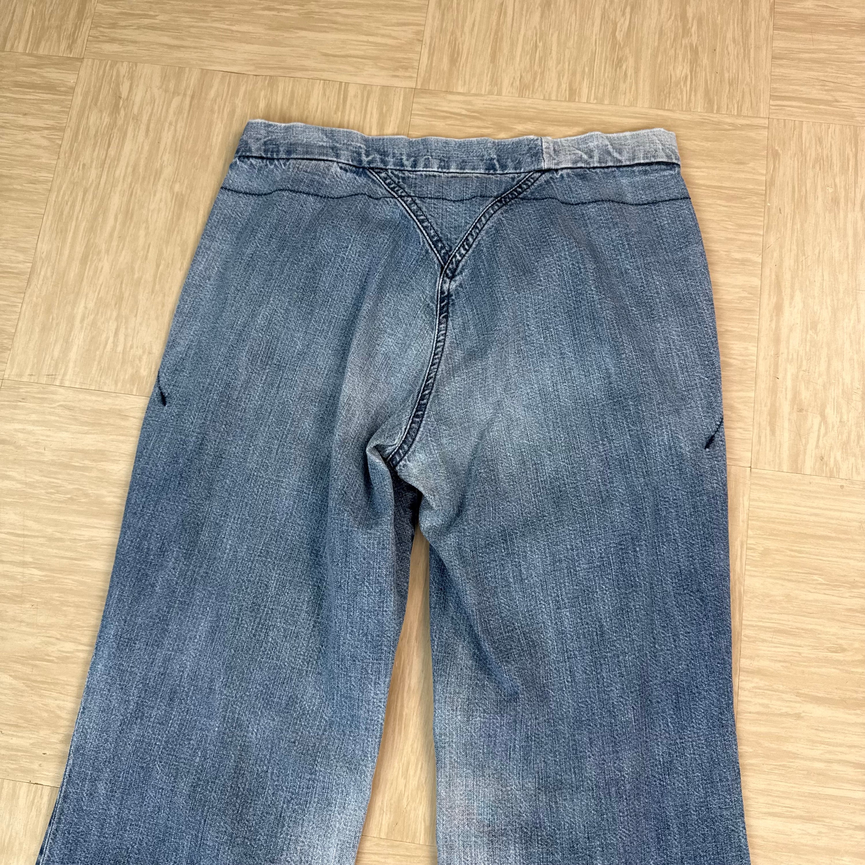 Diesel 2000's faded low waisted denim bootcut jeans (S)