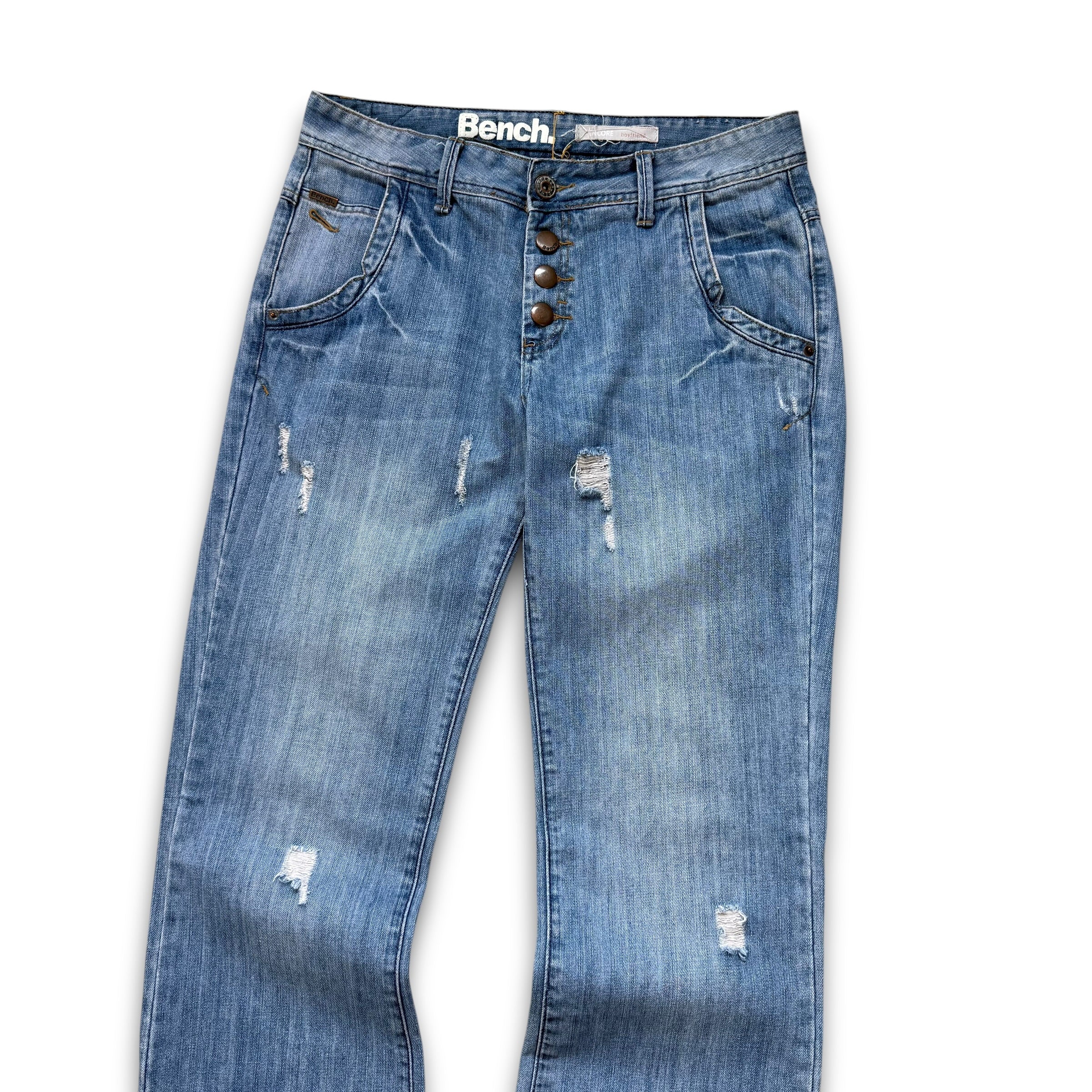 Bench 2000's button fly encore boyfriend fit denim jeans (S)