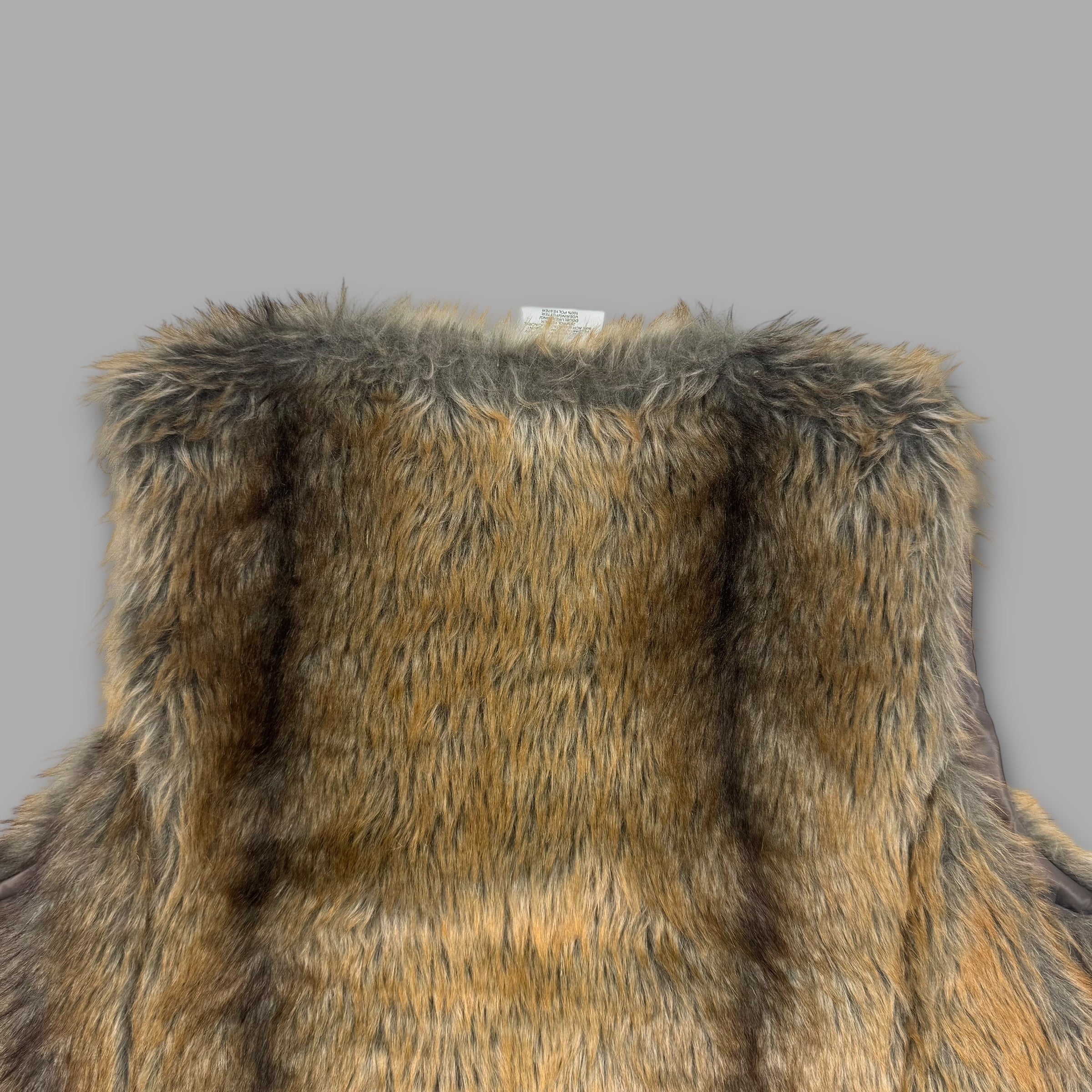 Faux fur 2000's pullover gilet (L) wms
