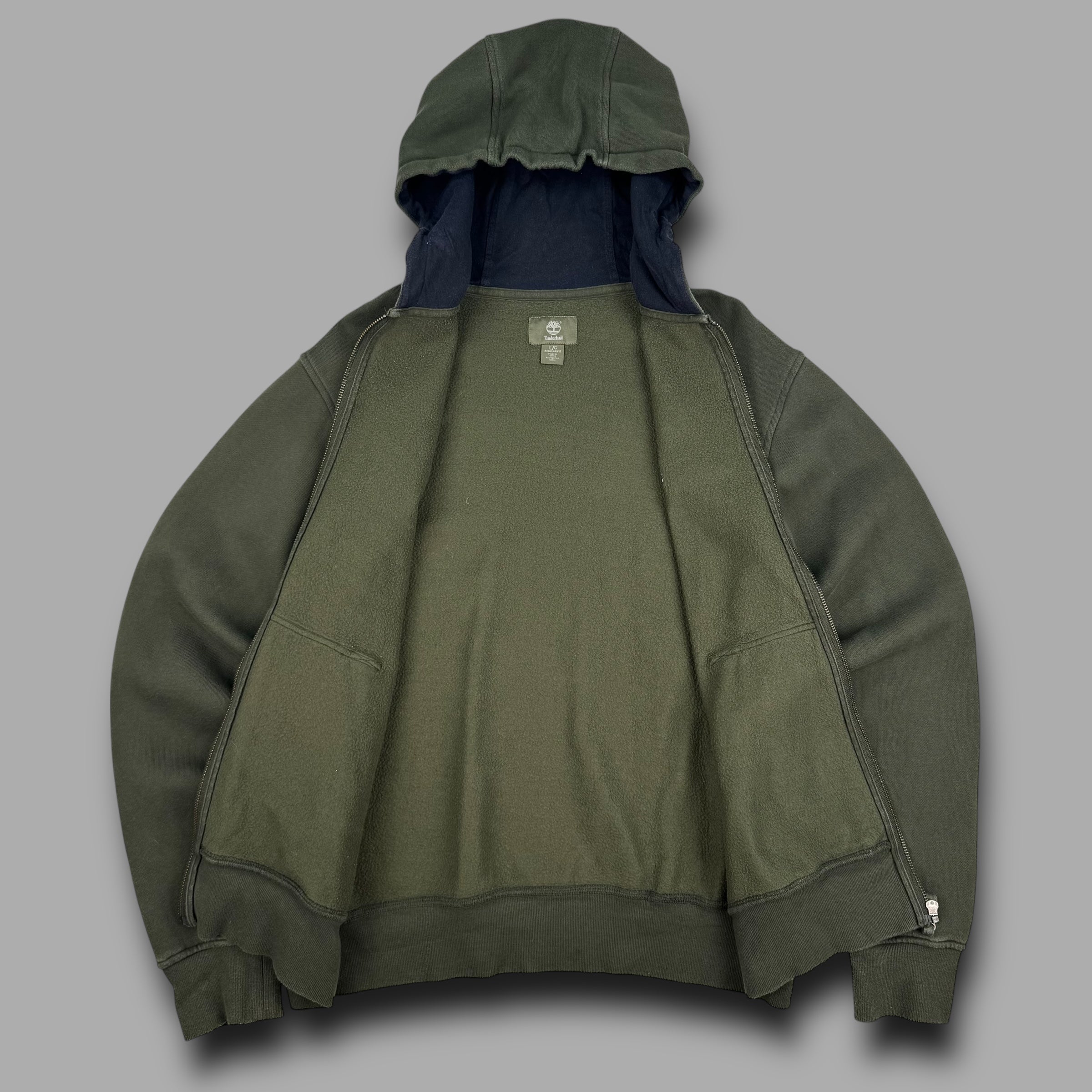 Timberland 2013 zip up embroidered hoodie (L)