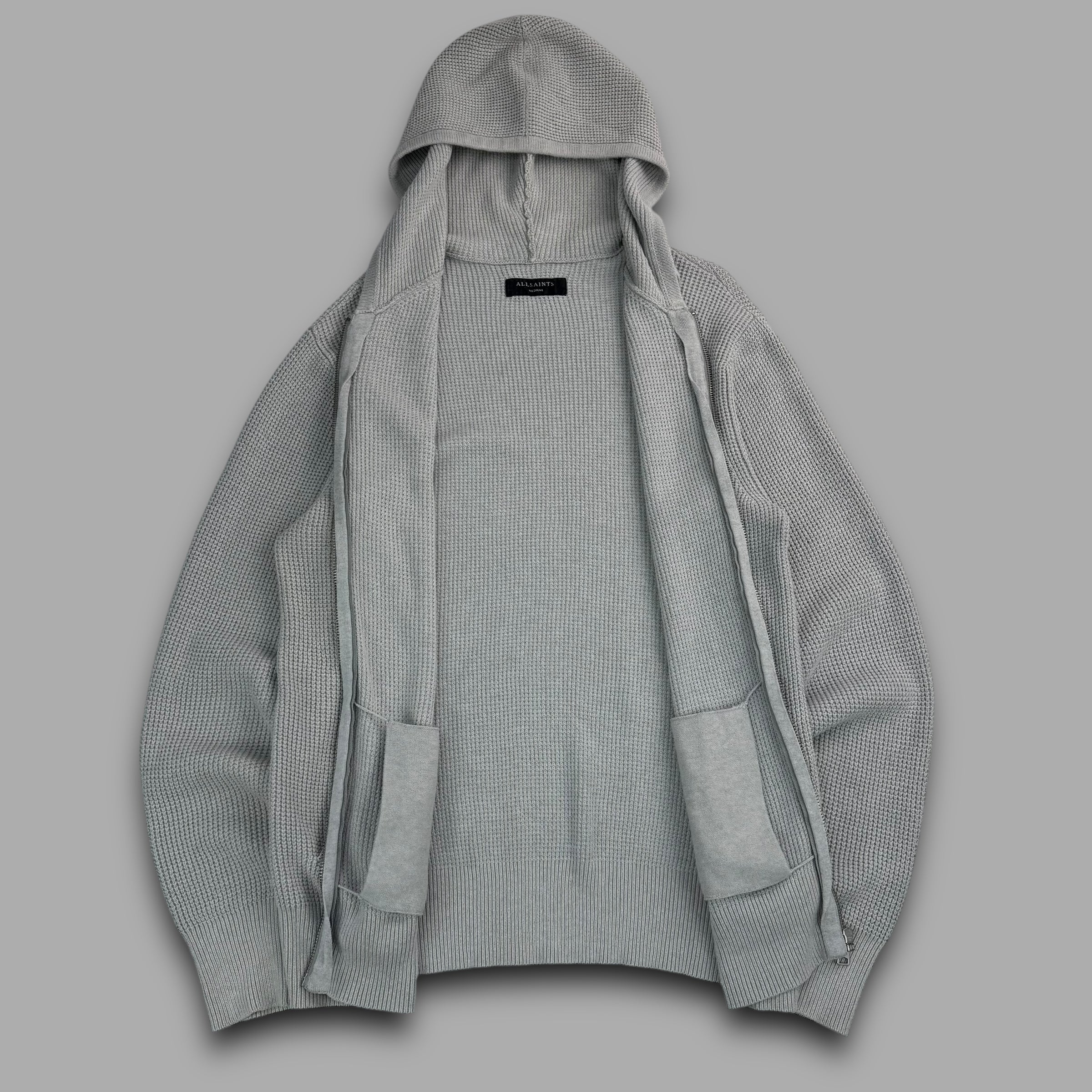 All saints 2000's knit trias hoodie (M)