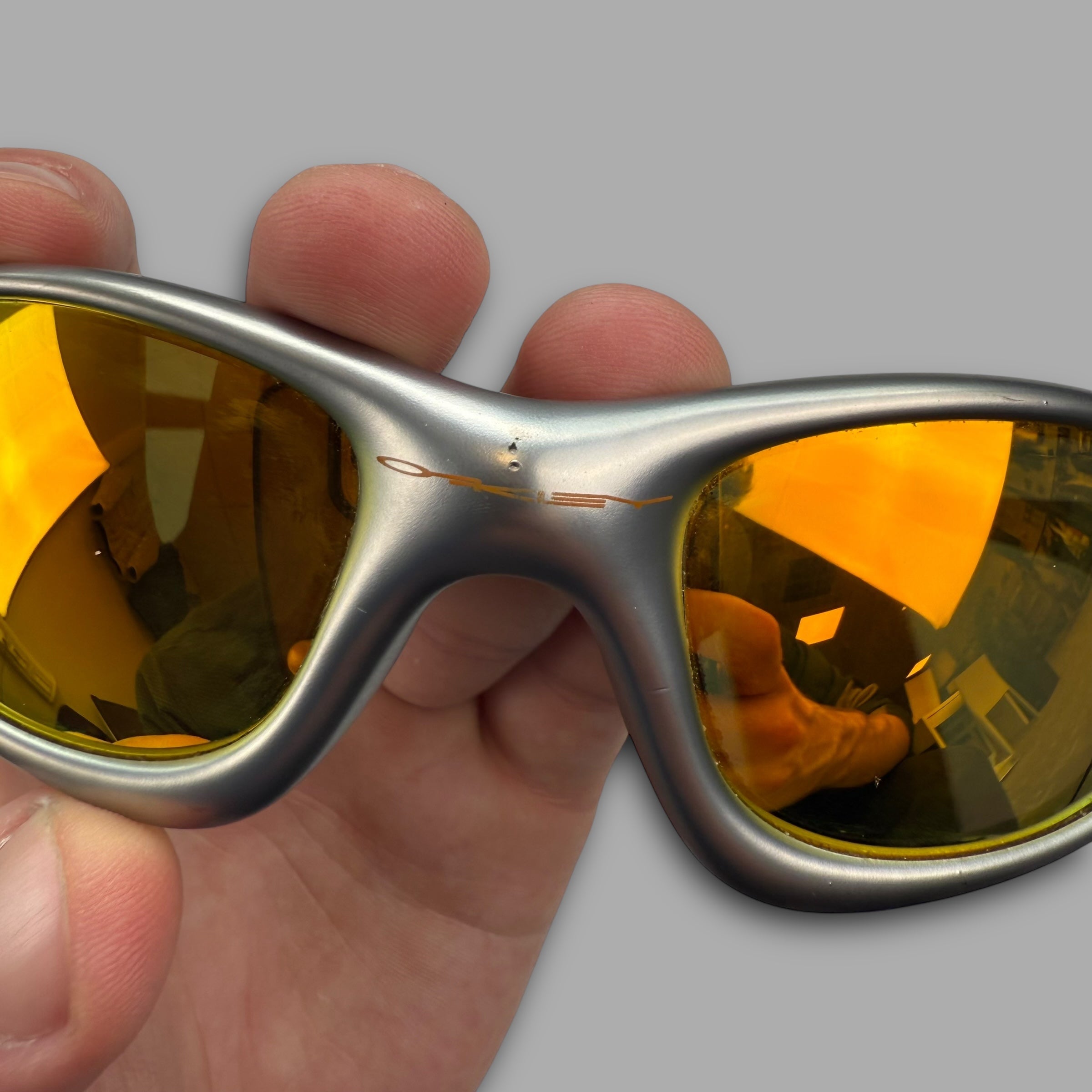Oakley 1999 straight jacket flame red iridium (OS)