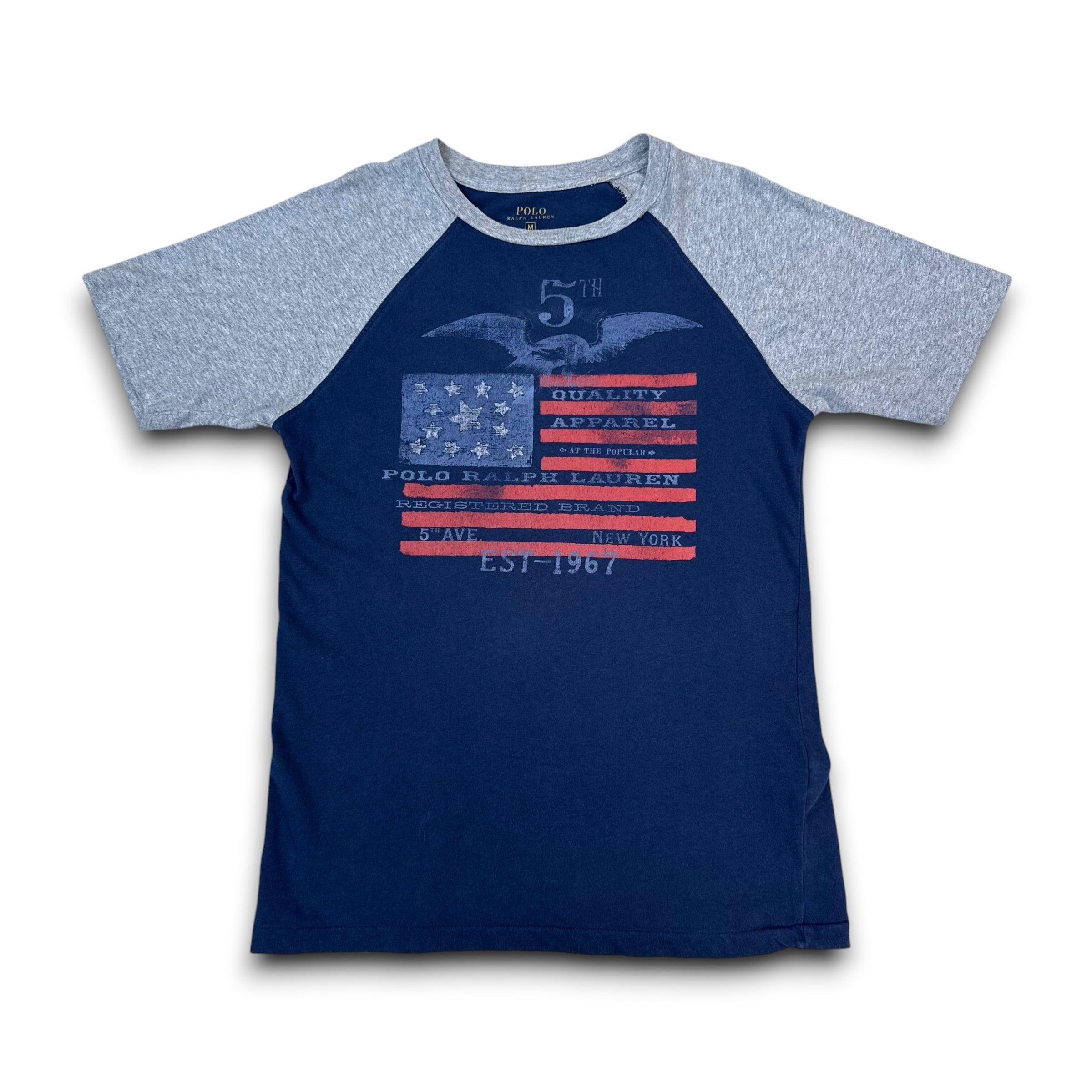 Ralph Lauren 2000's USA flag graphic slim fit tee (M)