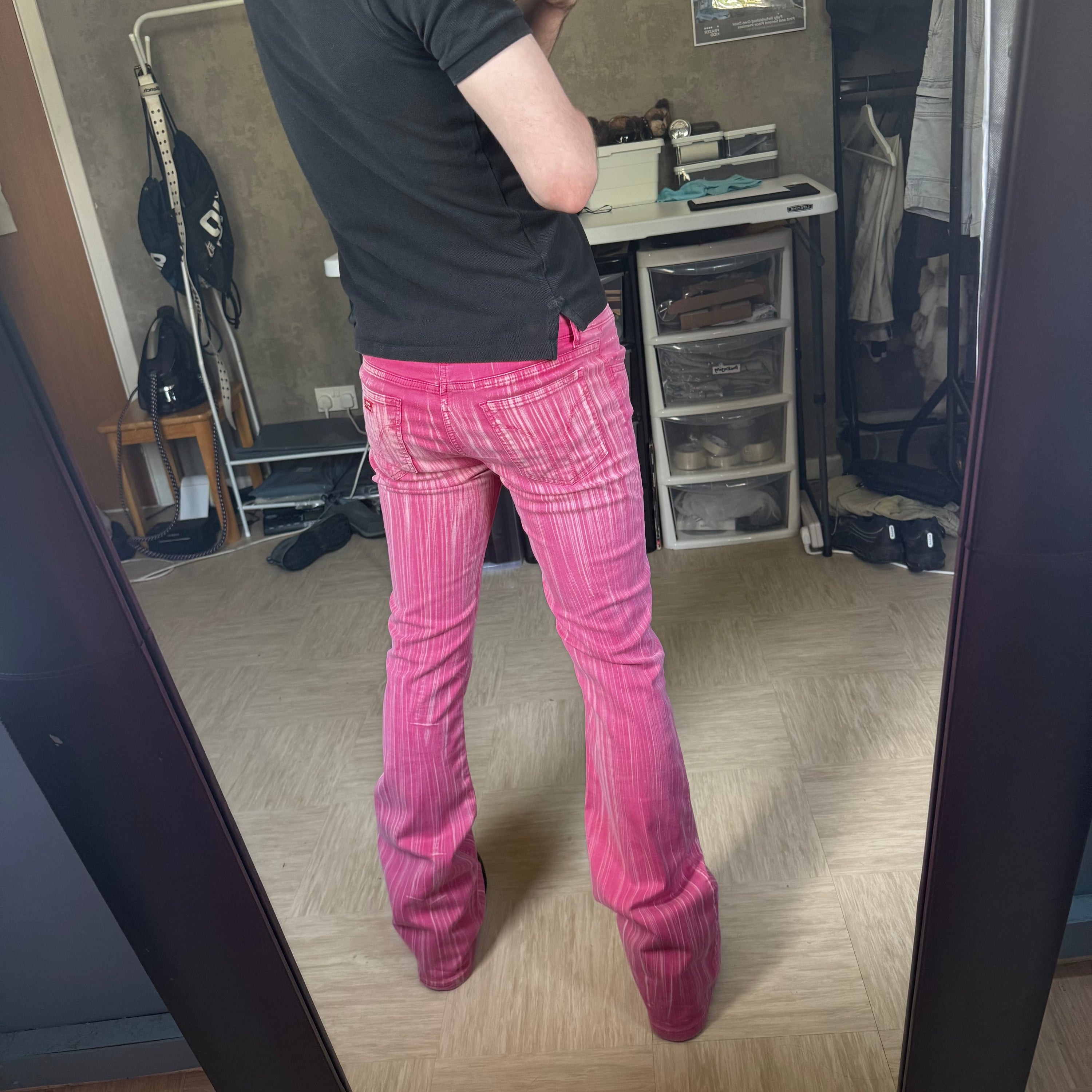 Miss sixty 2000's mid low tommy flared jeans (S)