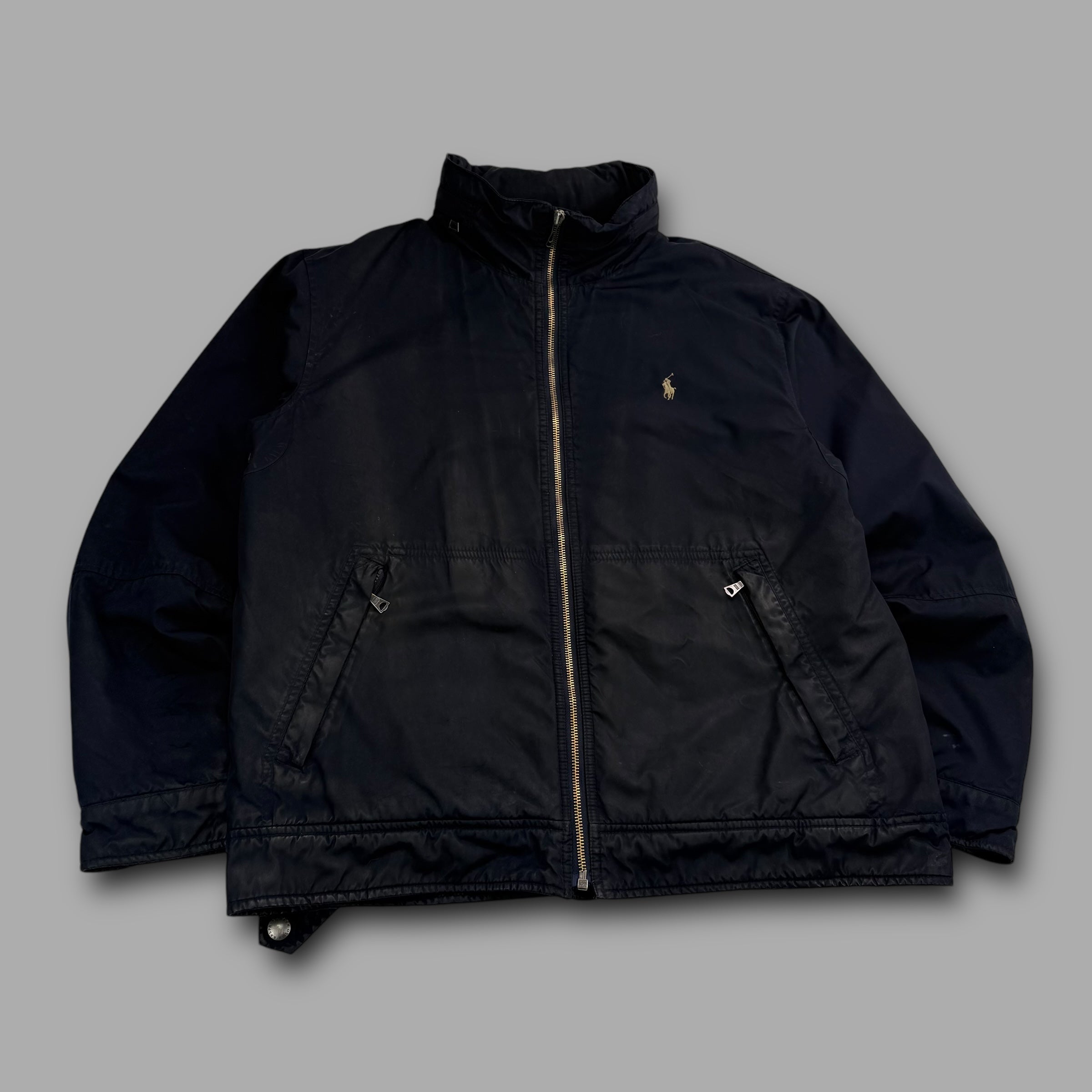 Ralph Lauren 2000's fleece lined coach jacket (L)