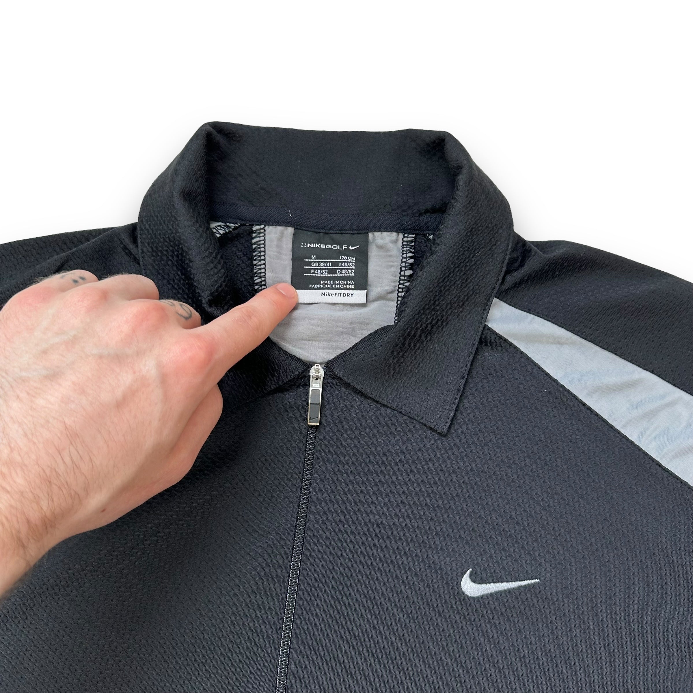 Nike 2000's technical articulated dri-fit golf polo shirt (M)