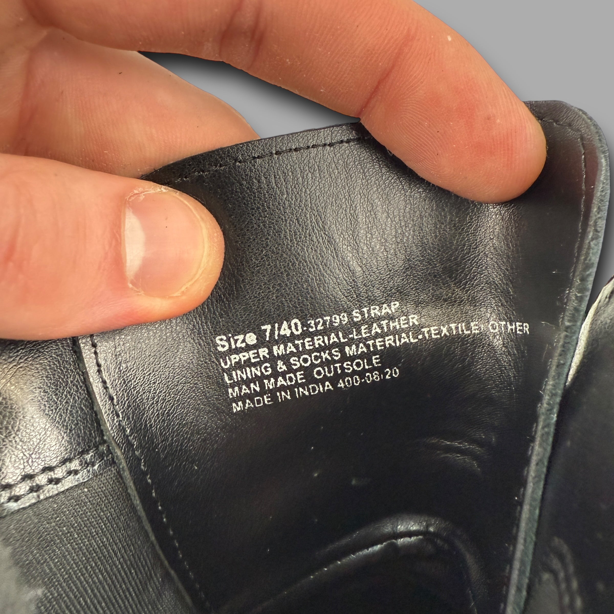 Carvela strap black leather studded buckle ankle boots (UK7)