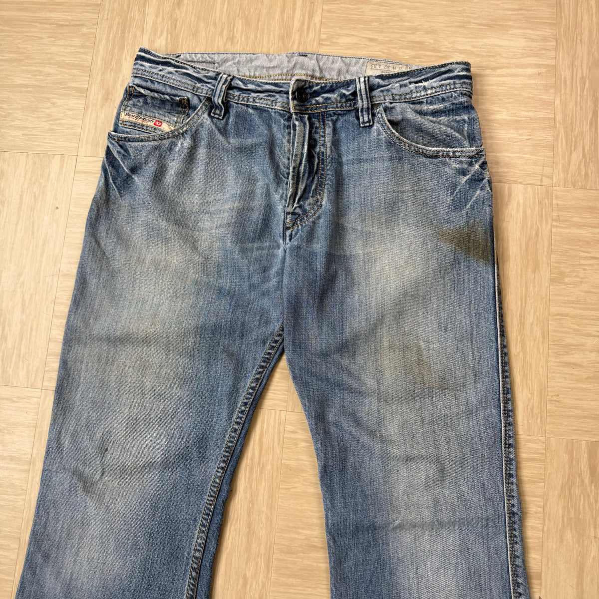 Diesel zaf 2000's relaxed flared bootcut denim jeans (S)