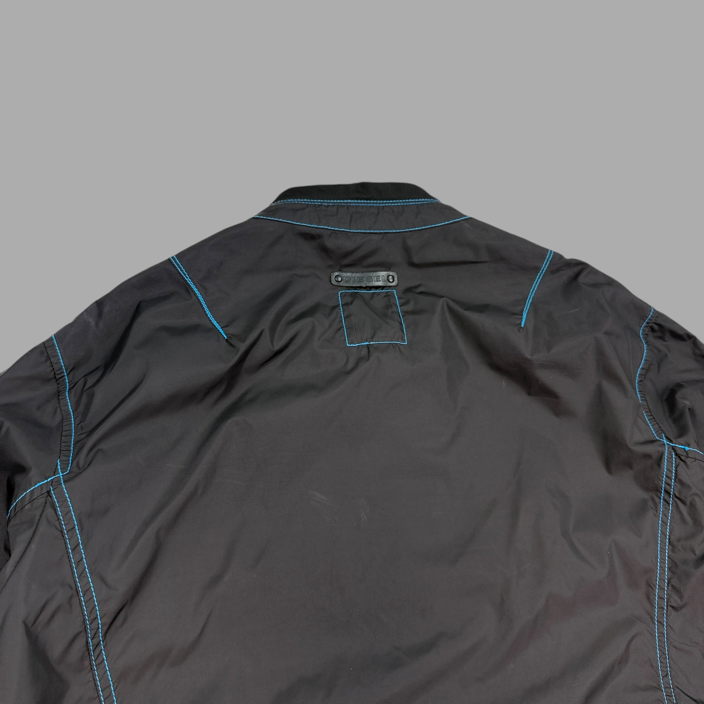 Diesel 2000's technical contrast stitch nylon coach jacket (L)