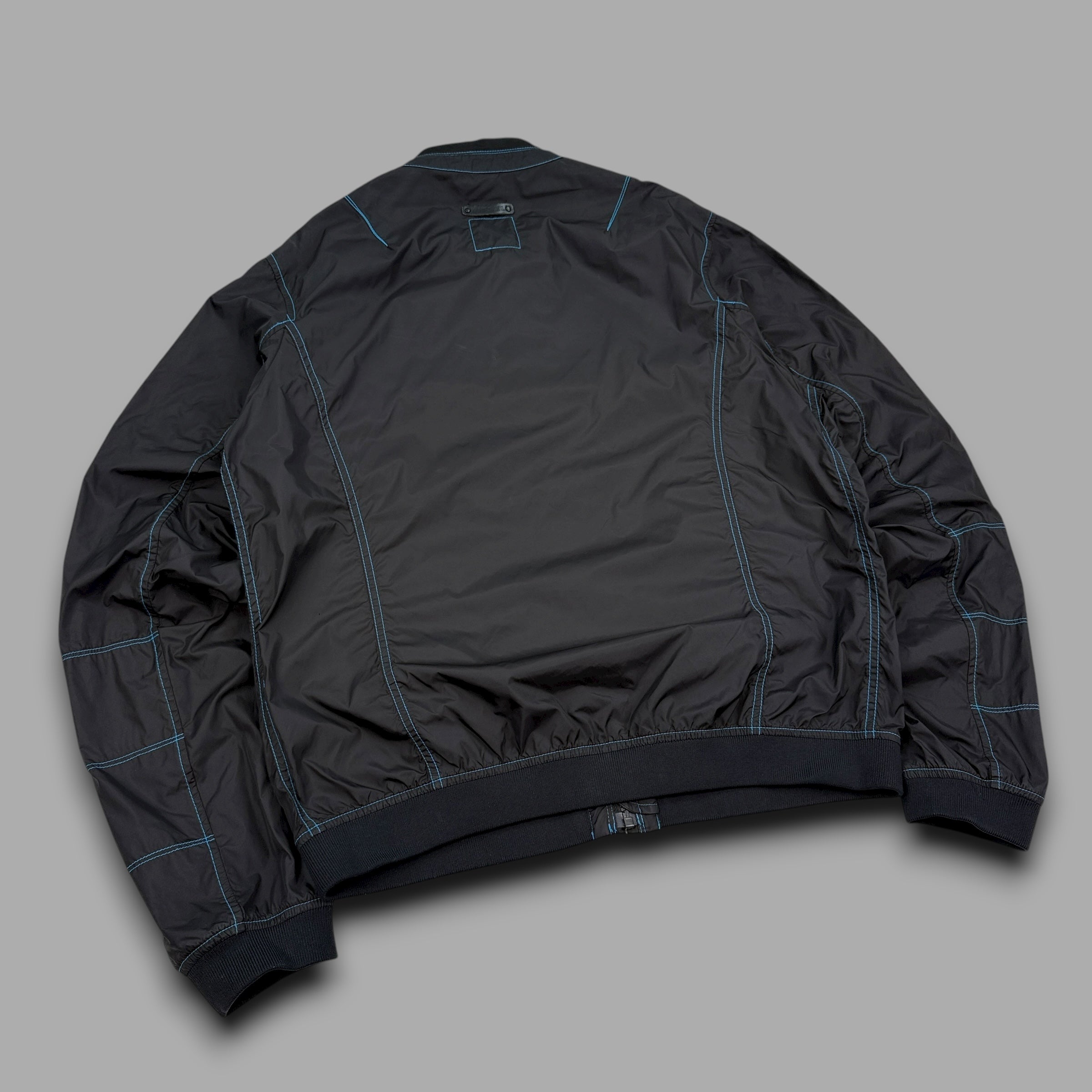 Diesel 2000's technical contrast stitch nylon coach jacket (L)