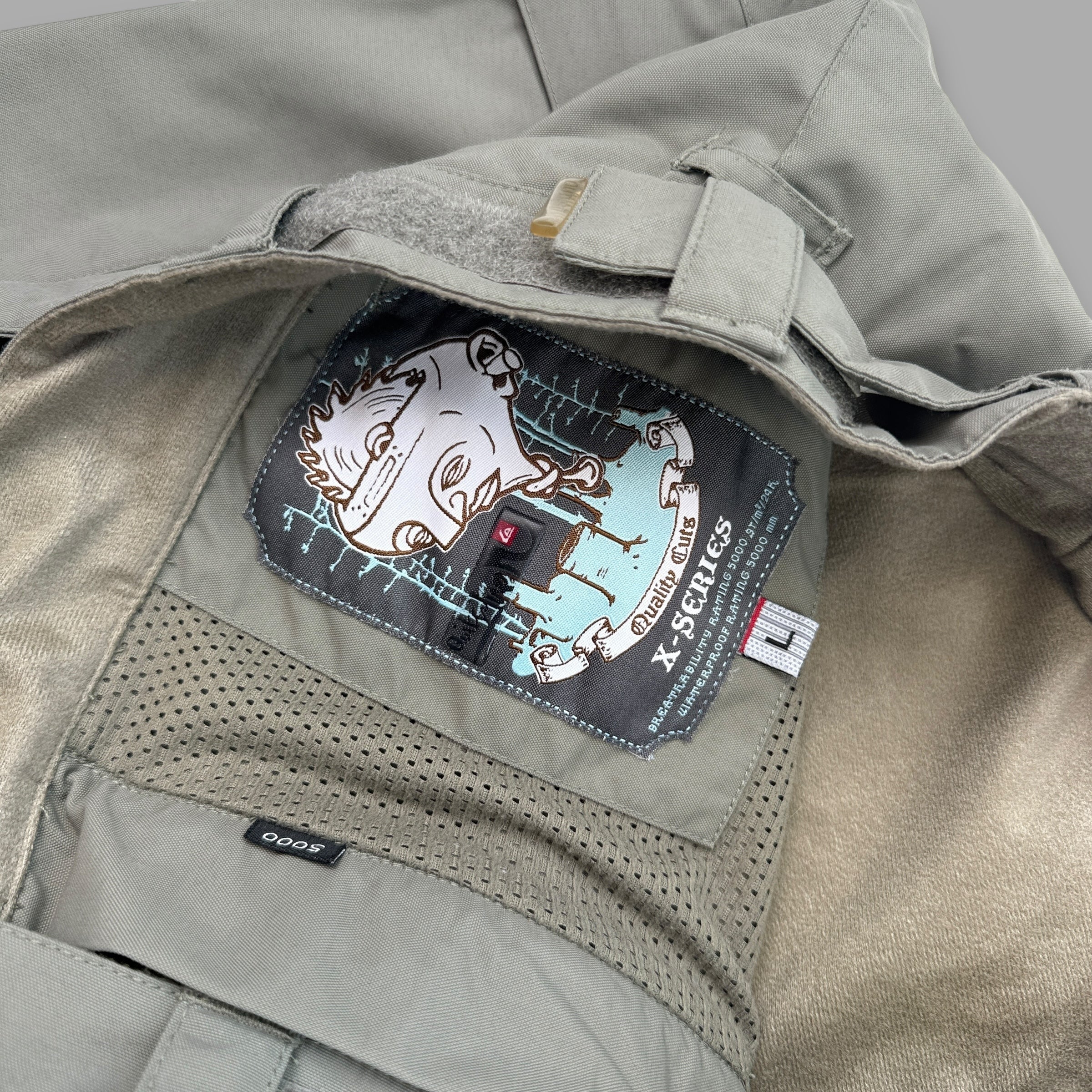 Quiksilver x-series 2000's technical baggy ski sallopettes (L)