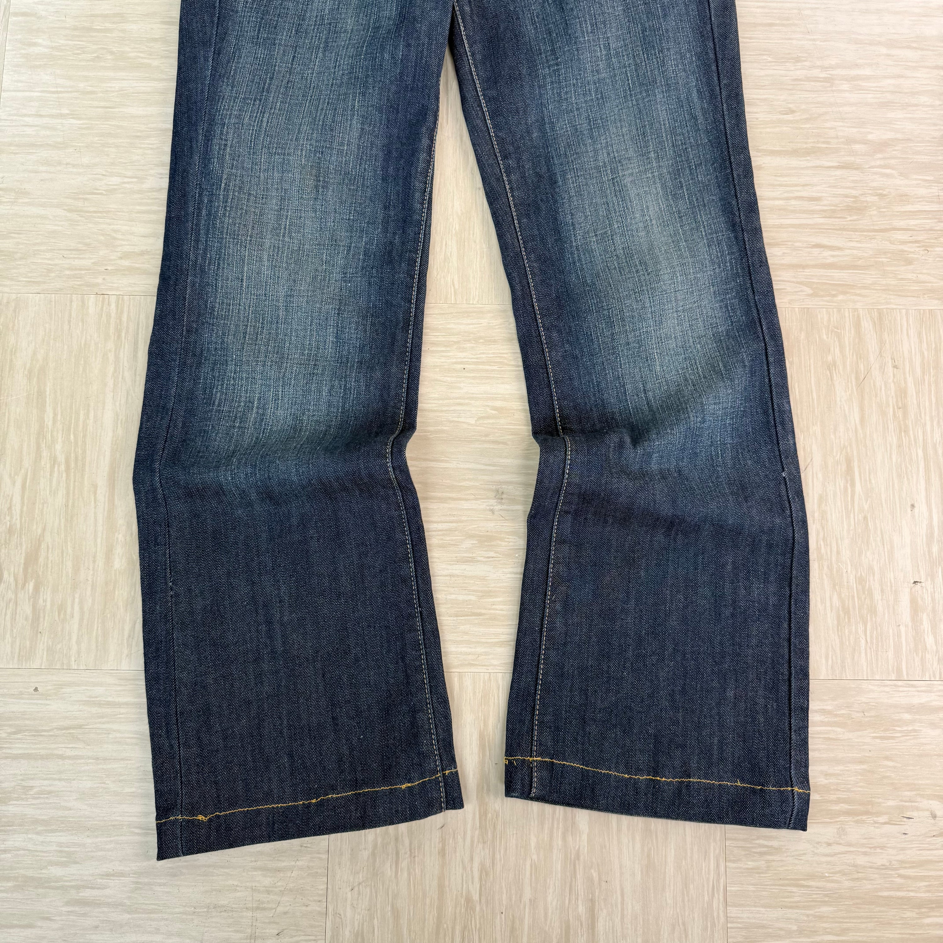 DKNY 2000's dark denim relaxed bootcut jeans (S)