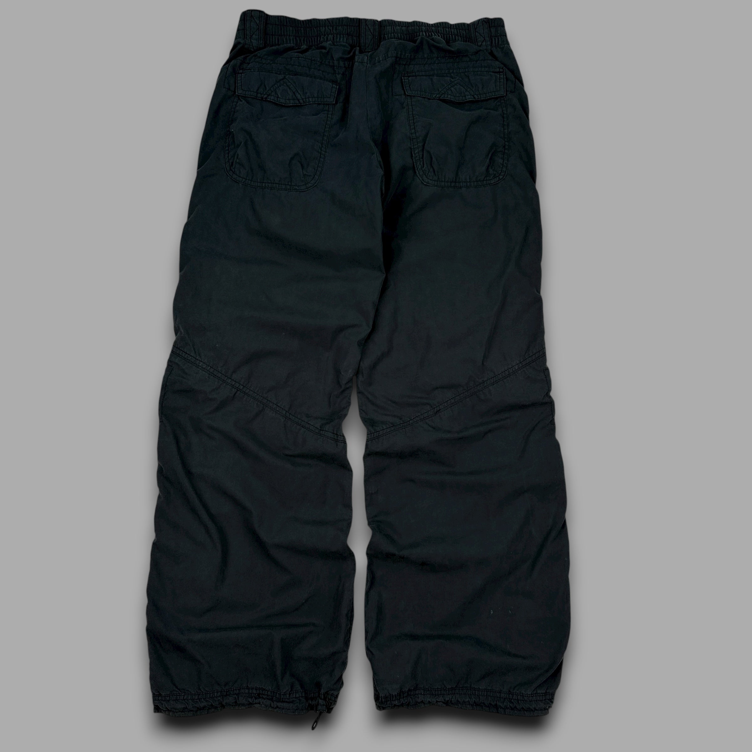 Nike 2000's technical baggy wide leg parachute bottoms (S)