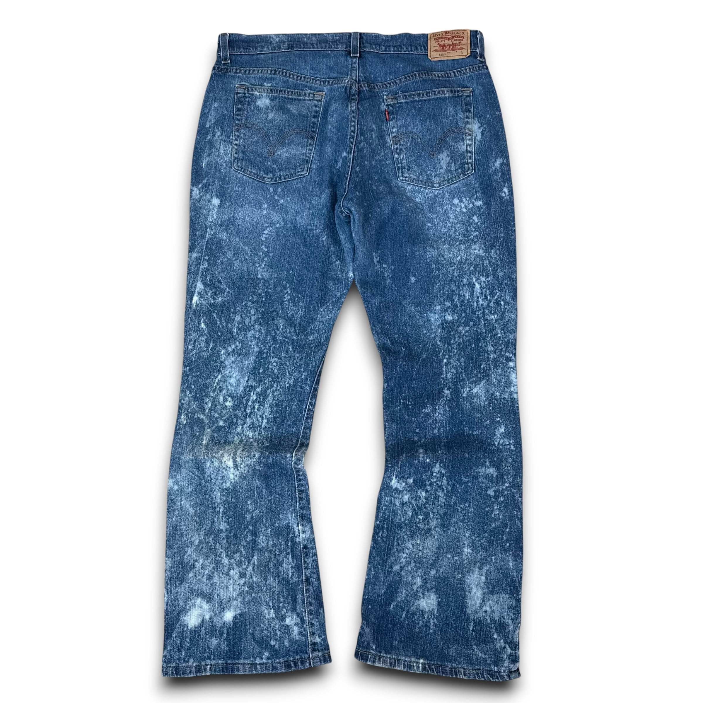 Levi's 515 2000's nouveau bootcut acid washed denim jeans (M-L)