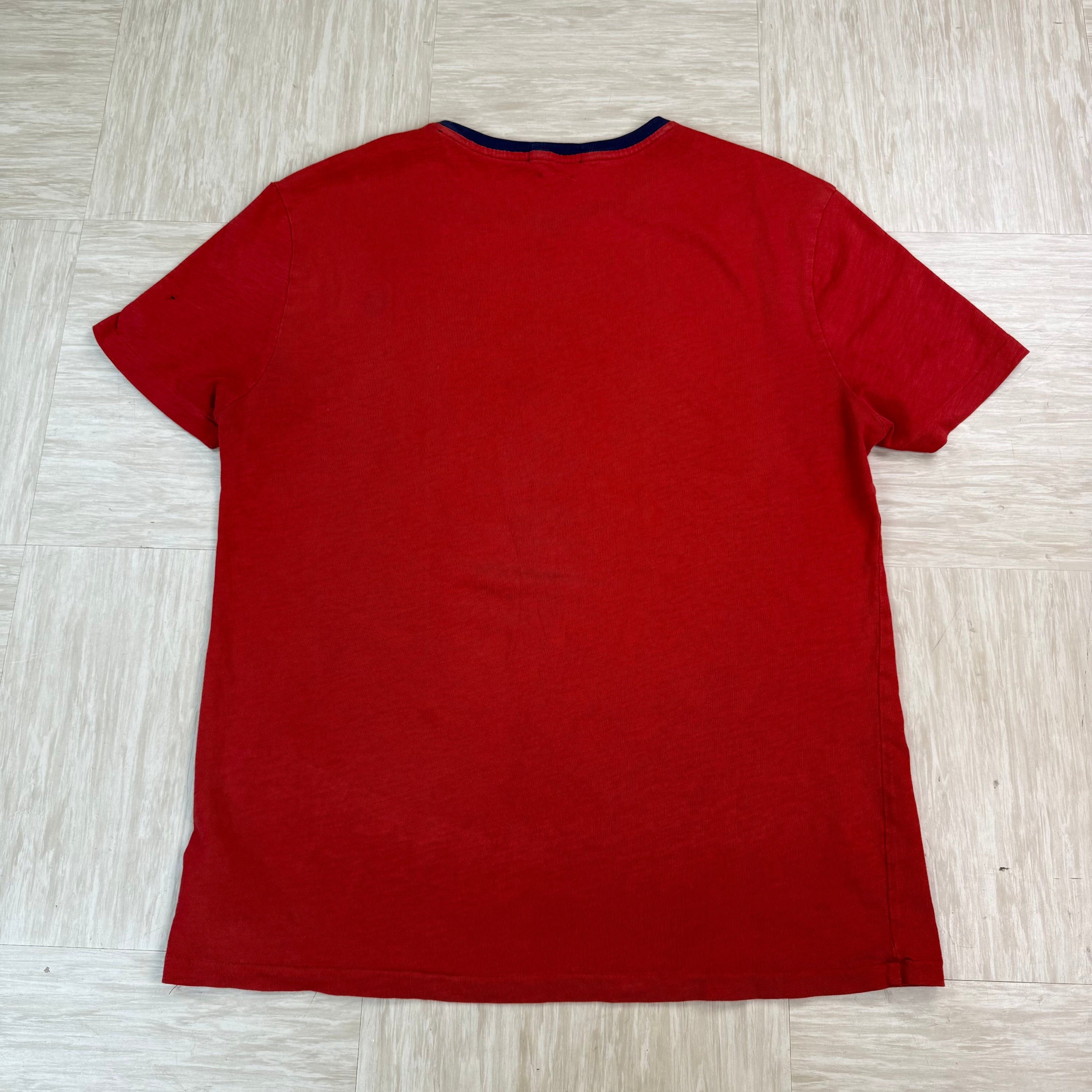 Ralph Lauren 2000's embroidered USA flag graphic tee (L)