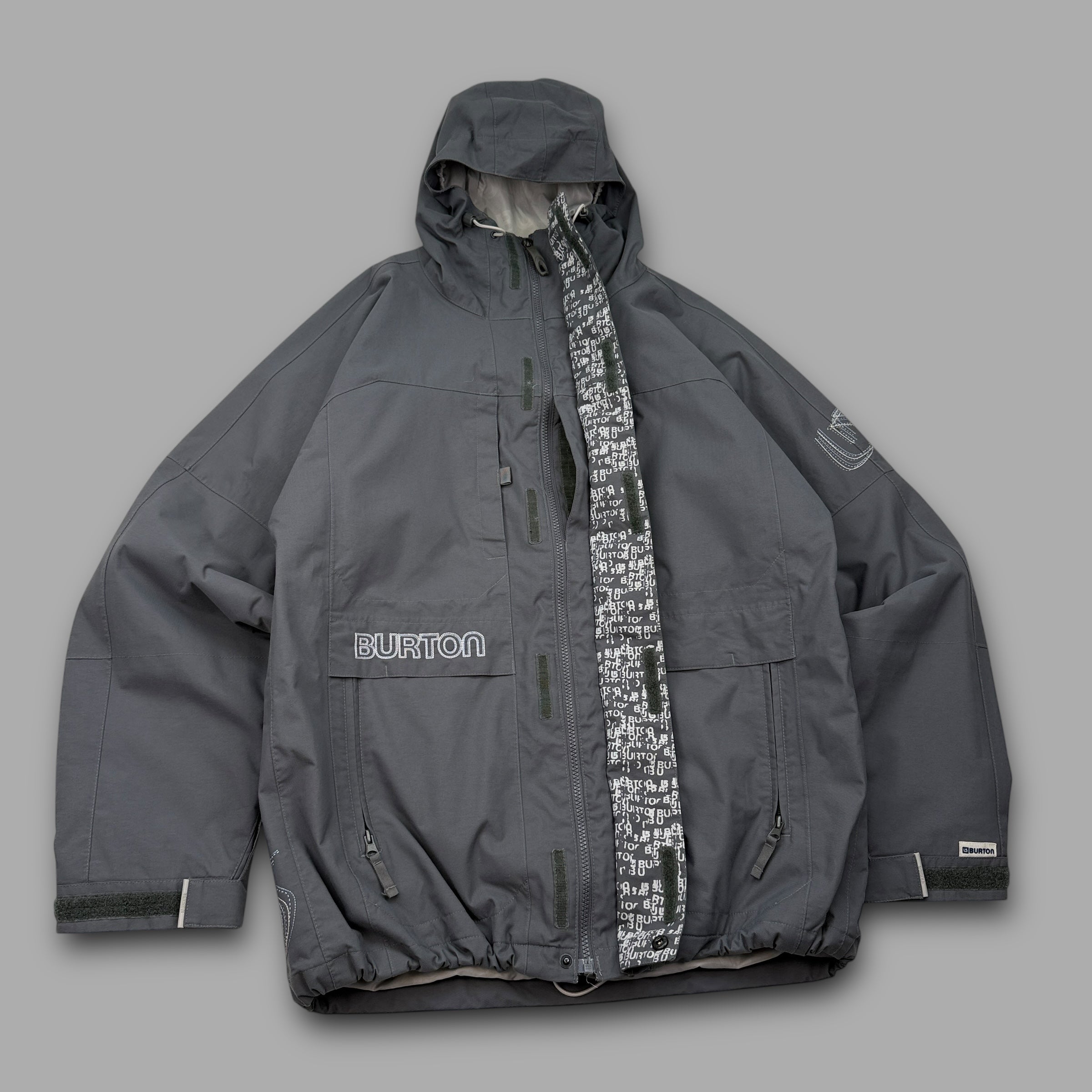 Burton 2000's technical multi-pocket softshell ski jacket (M-L)