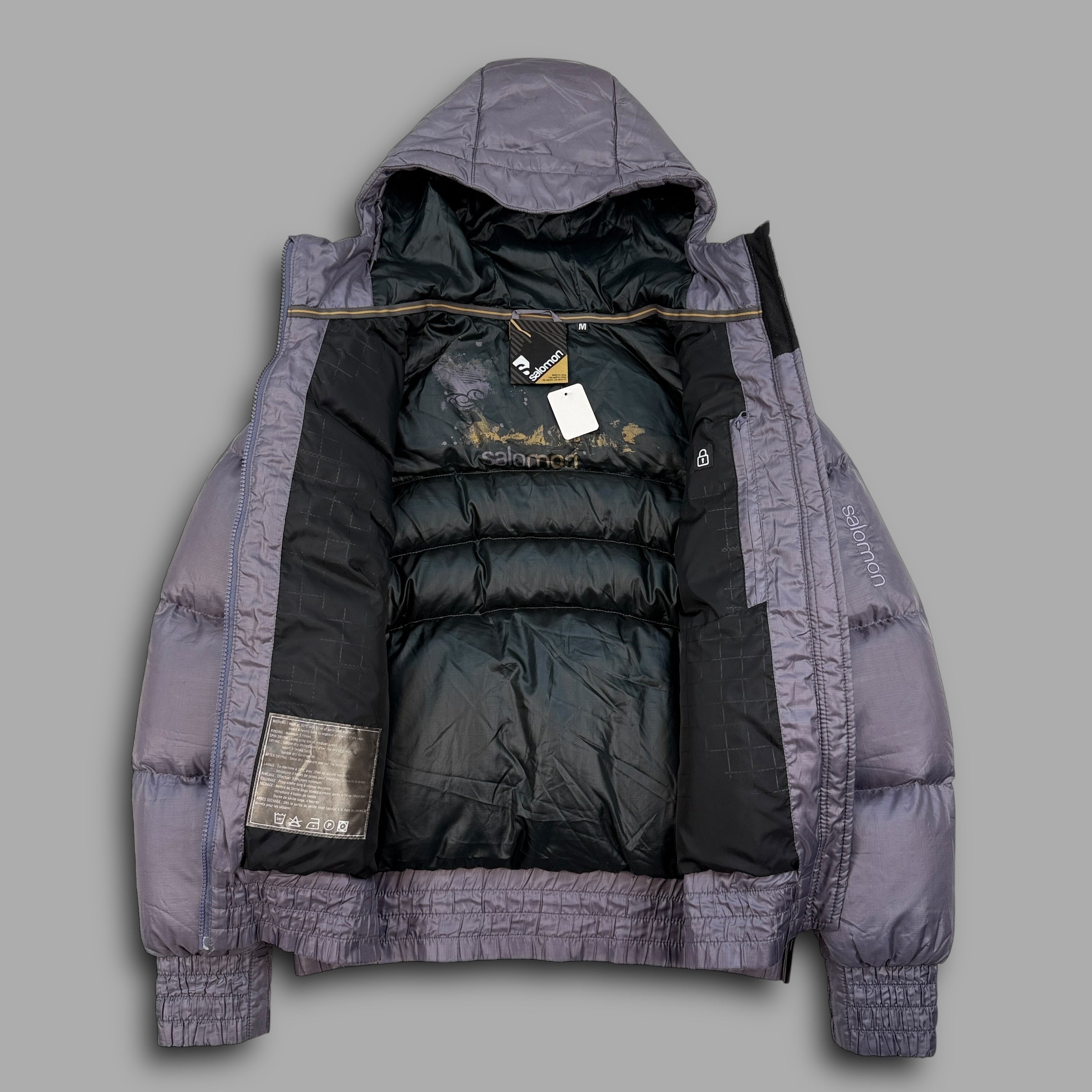 Salomon 2000's downfilled nylon puffer jacket (M)
