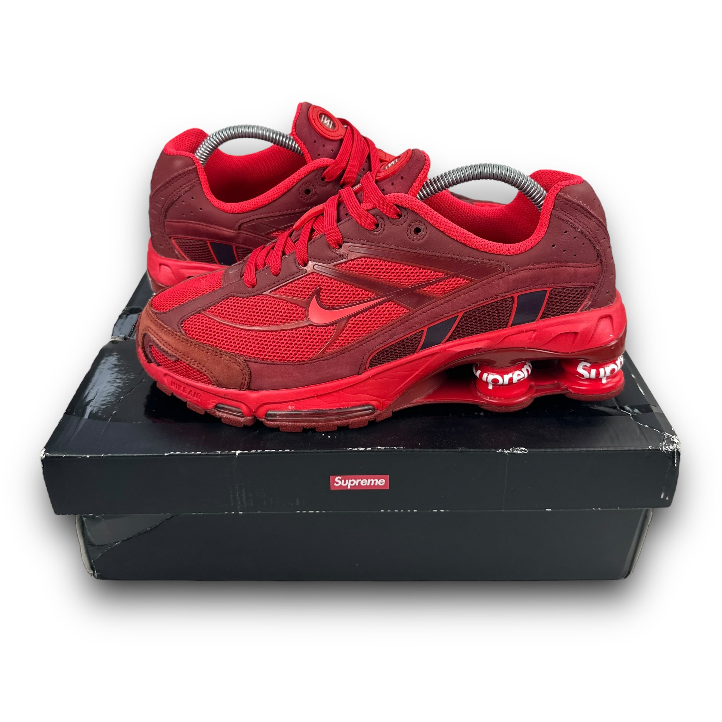 Supreme x Nike shox ride II 2022 'speed red' (UK7.5)