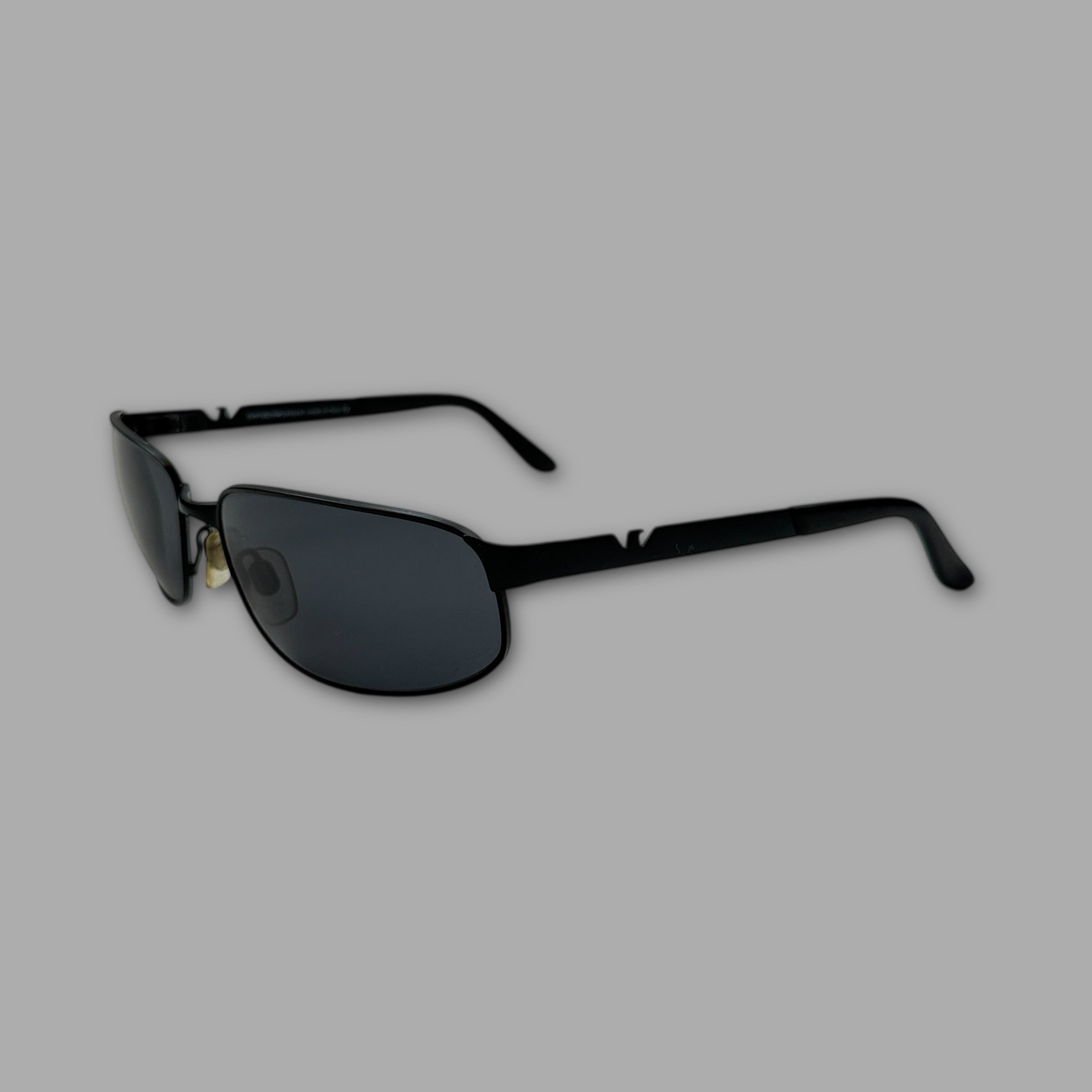 Emporio Armani 2000's square frame metal sunglasses (OS)