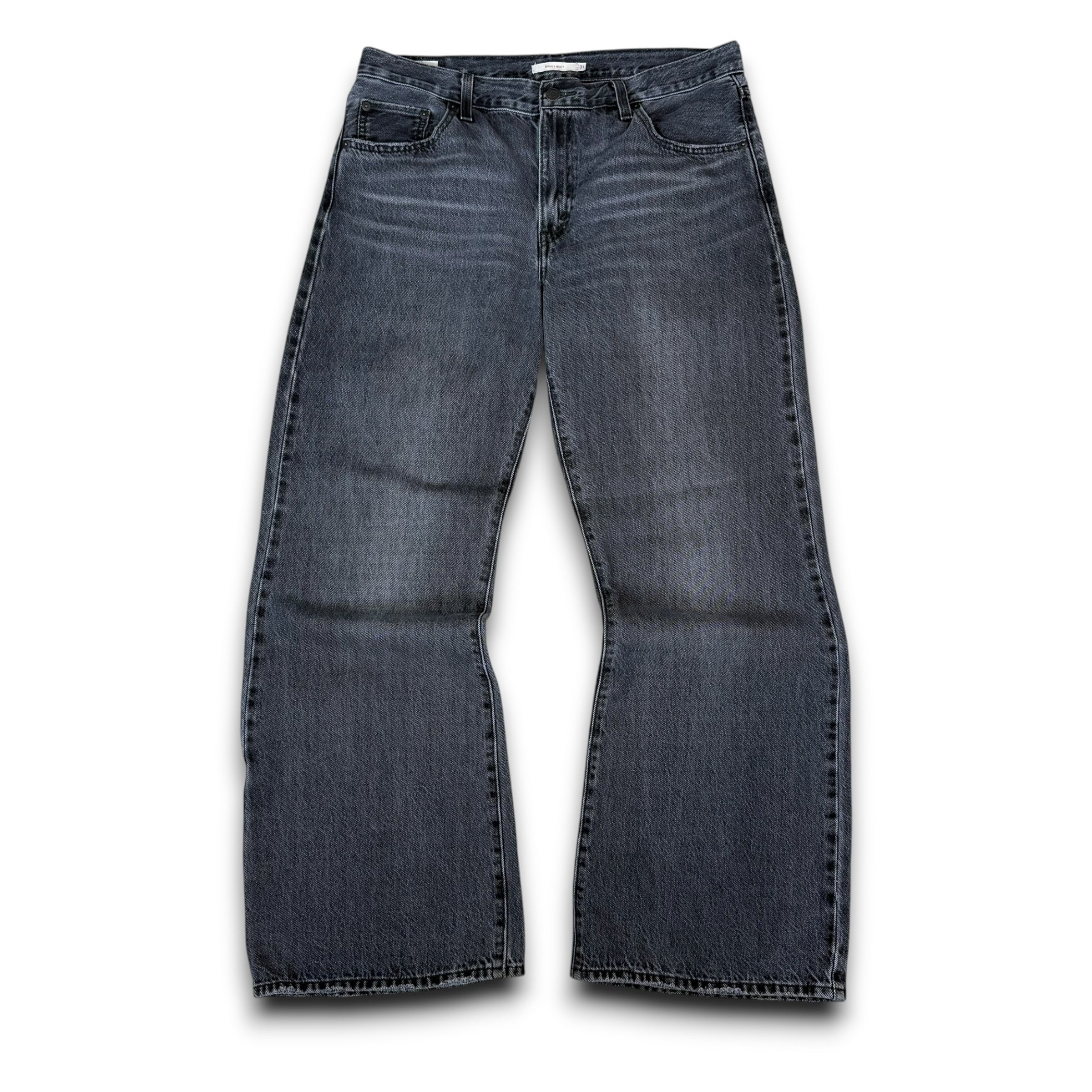 Levi's 2000's grey denim baggy bootcut jeans (M)