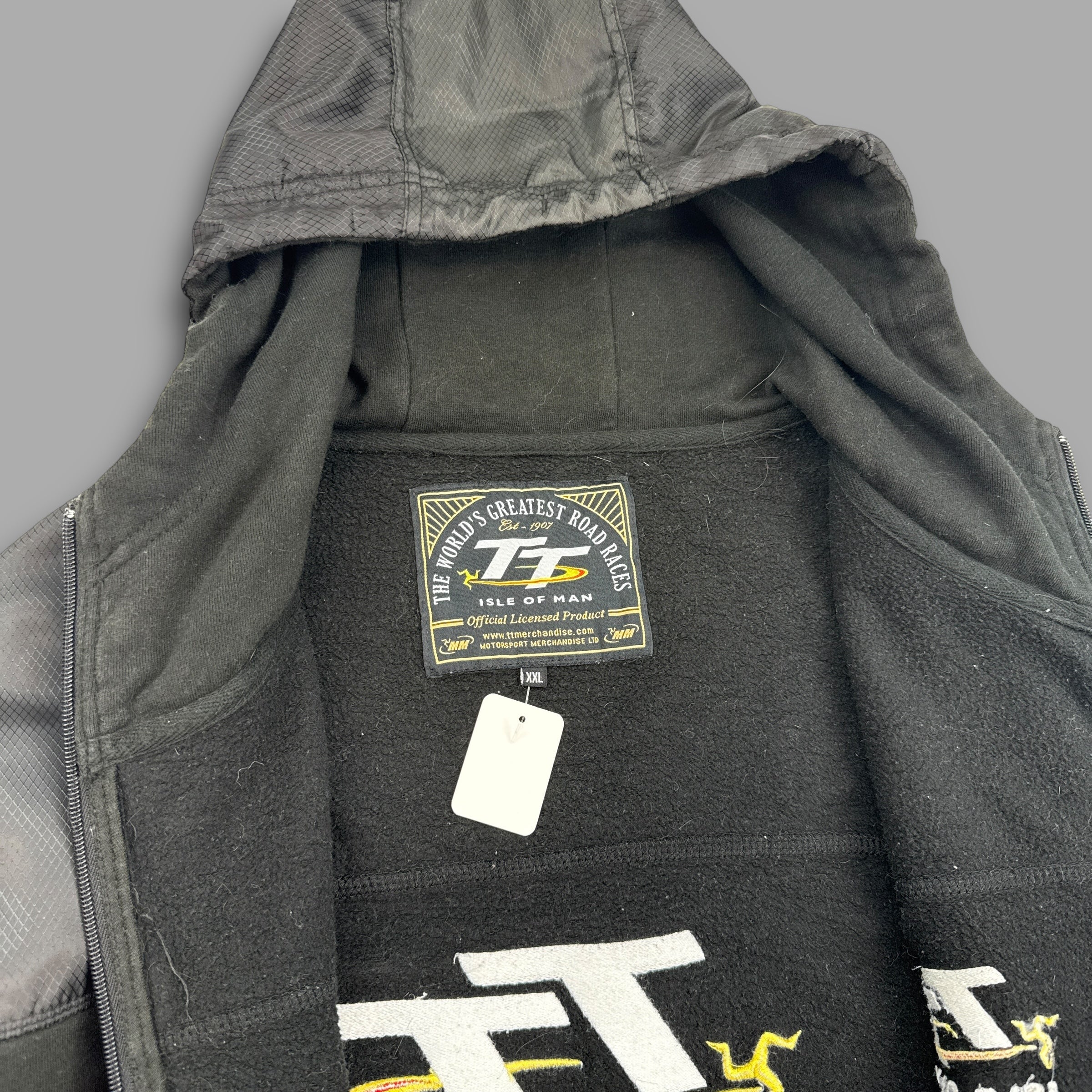Isle of man TT 2000's full-zip hybrid hoodie (XL)