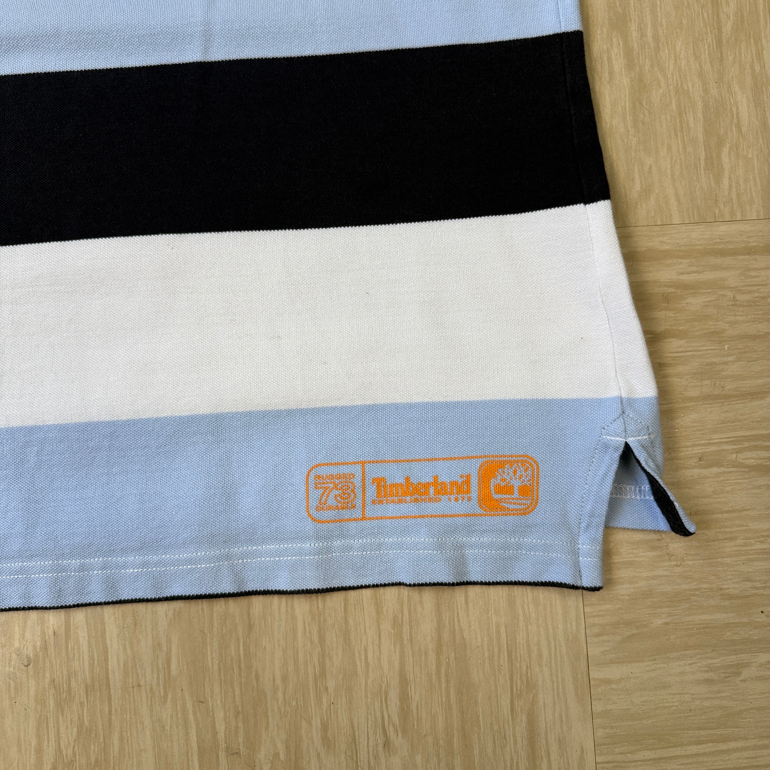Timberland 2006 horizontal striped polo shirt (L)