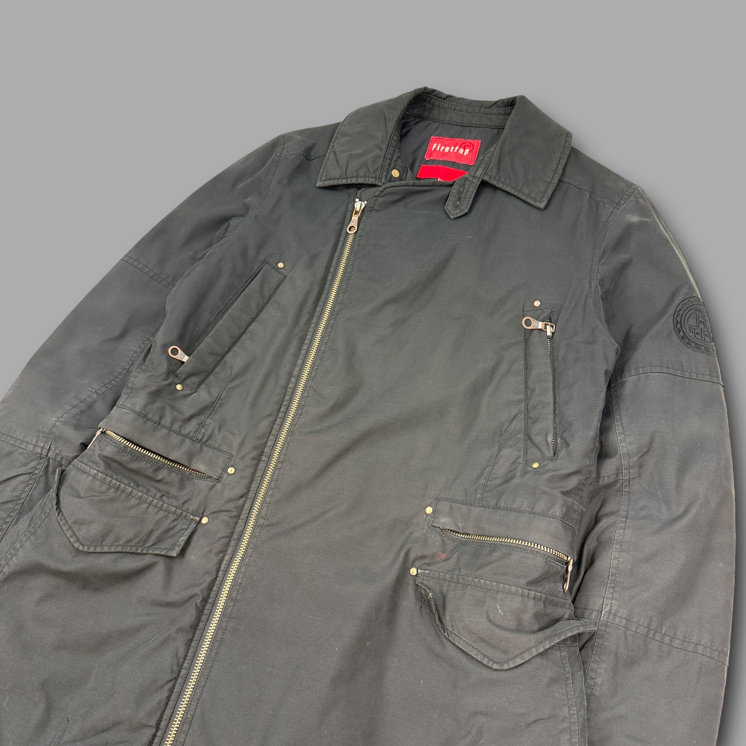 Firetrap 2000's technical asymmetrical zip coach jacket (M)