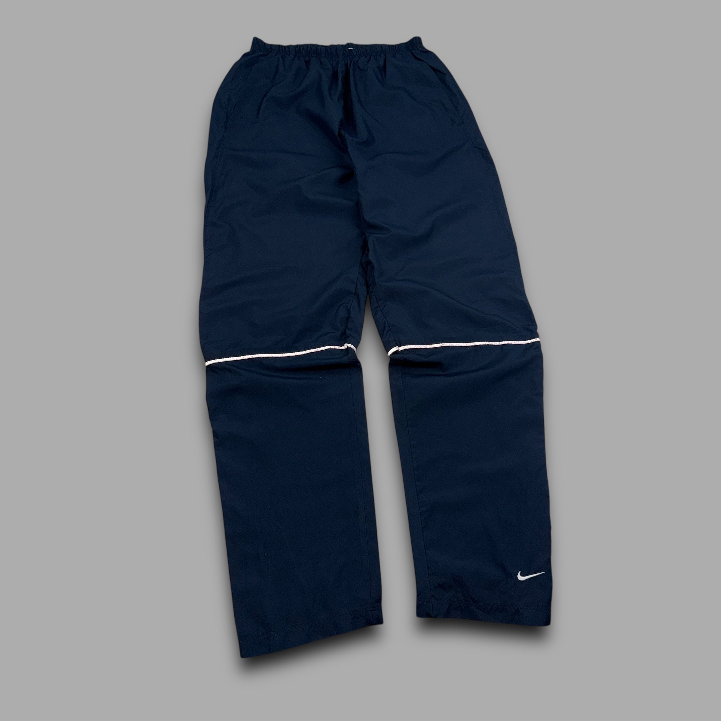 Nike 2000's baggy reflective nylon track bottoms (M)