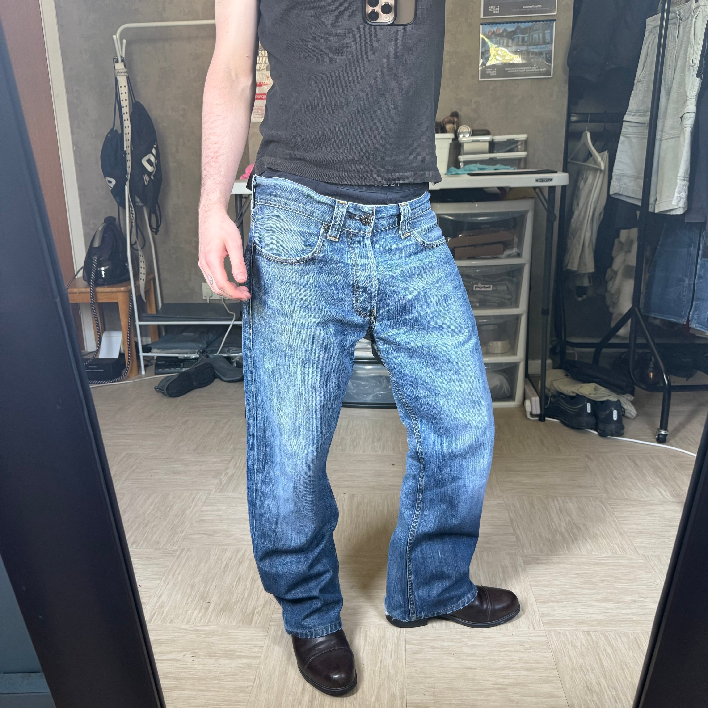 Levi's 512 2000's faded denim bootcut jeans (S)