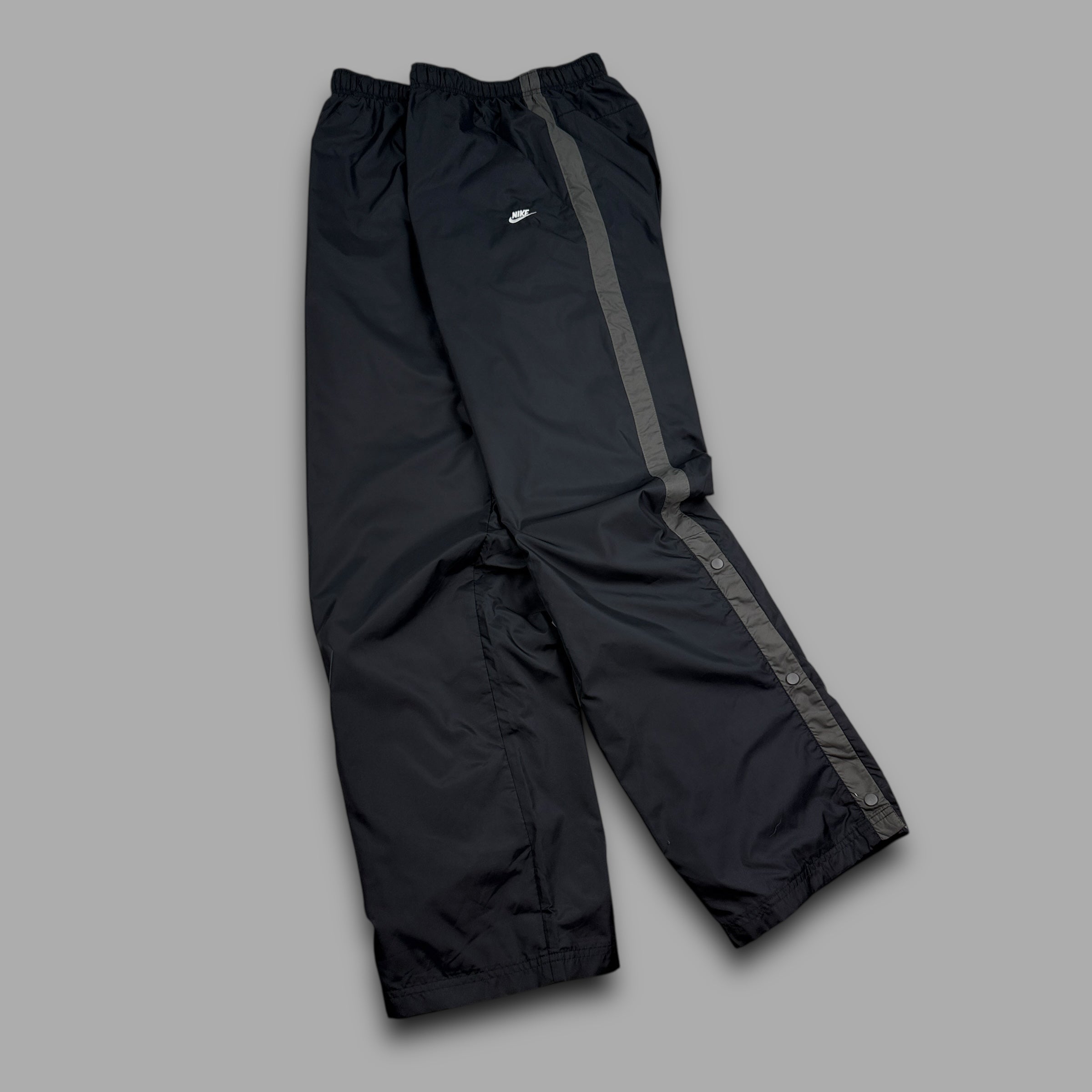 Nike 2000's baggy nylon popper track bottoms (L)