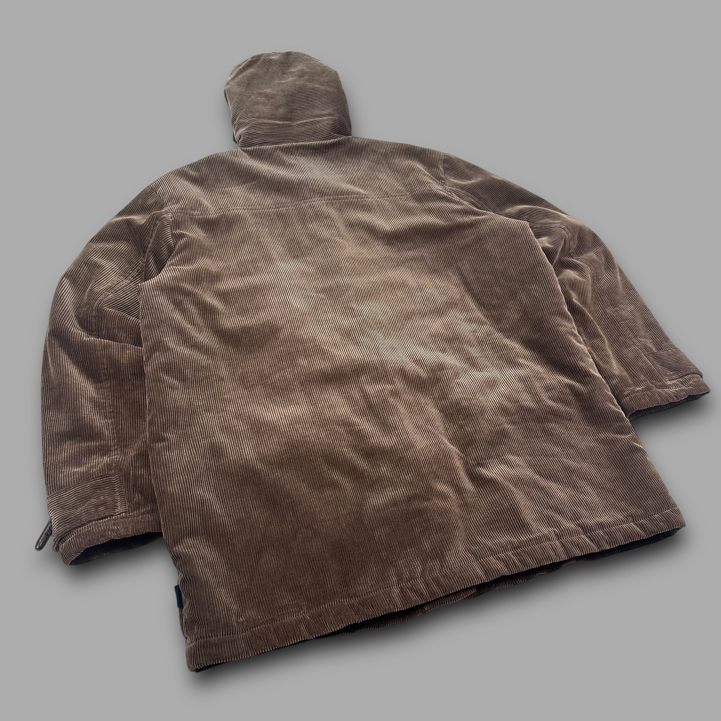 Cotton traders 2000's corduroy dual-pocket duffle coat (XL+)