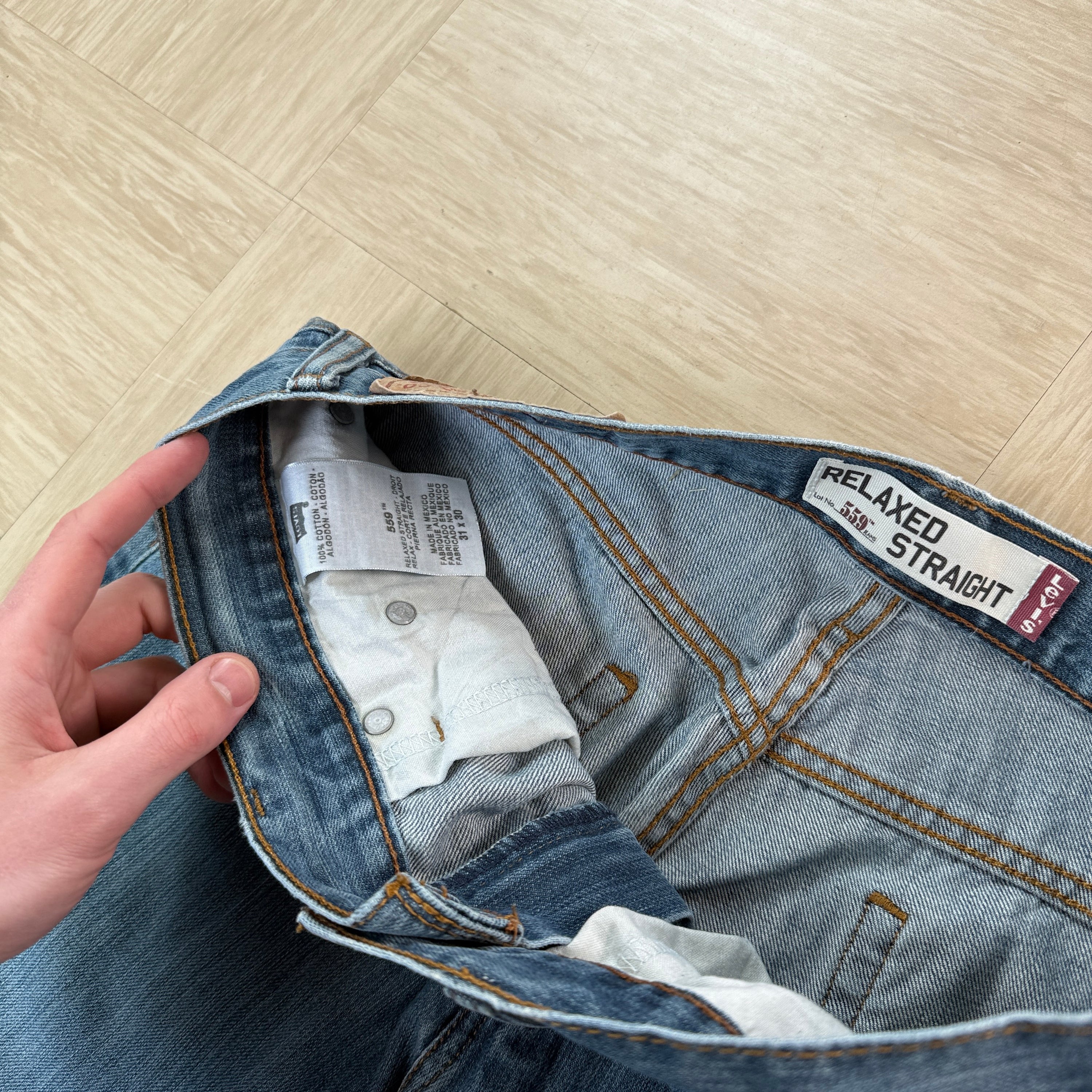 Levi's 559 2000's relaxed straight fit denim jeans (S)