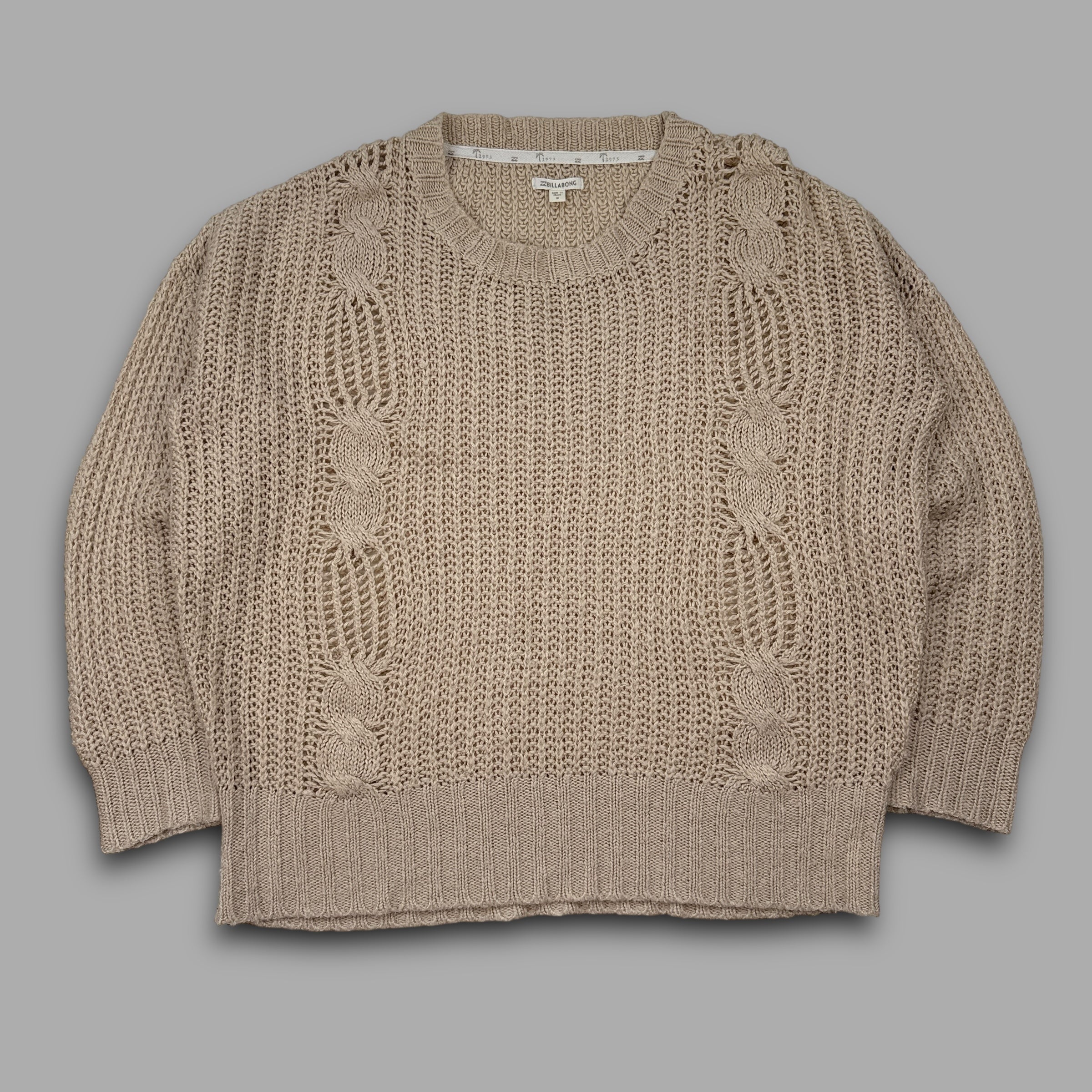 Billabong 2000's pullover knit sweatshirt (M)