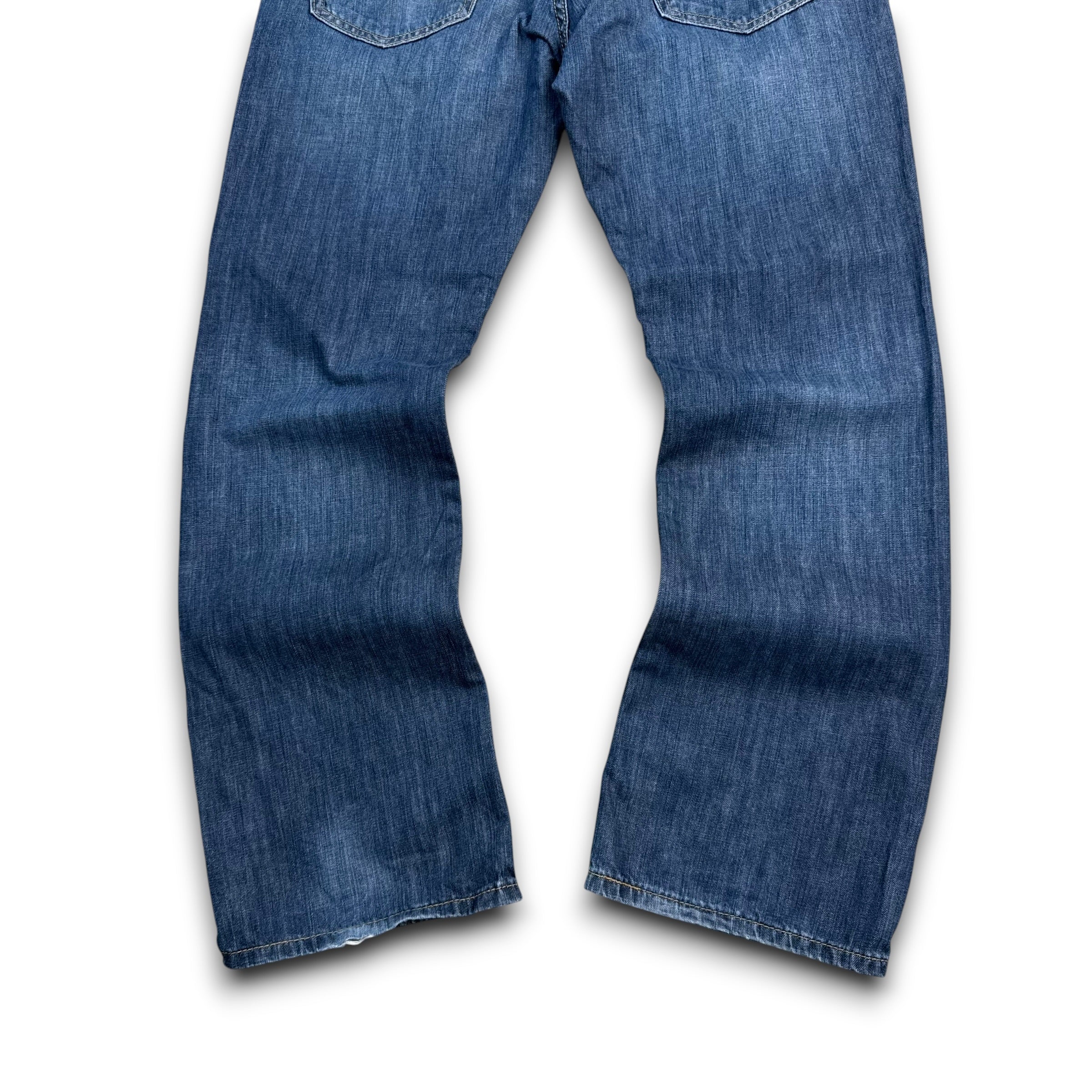 Levi's 527 2000's distressed faded denim bootcut jeans (S)