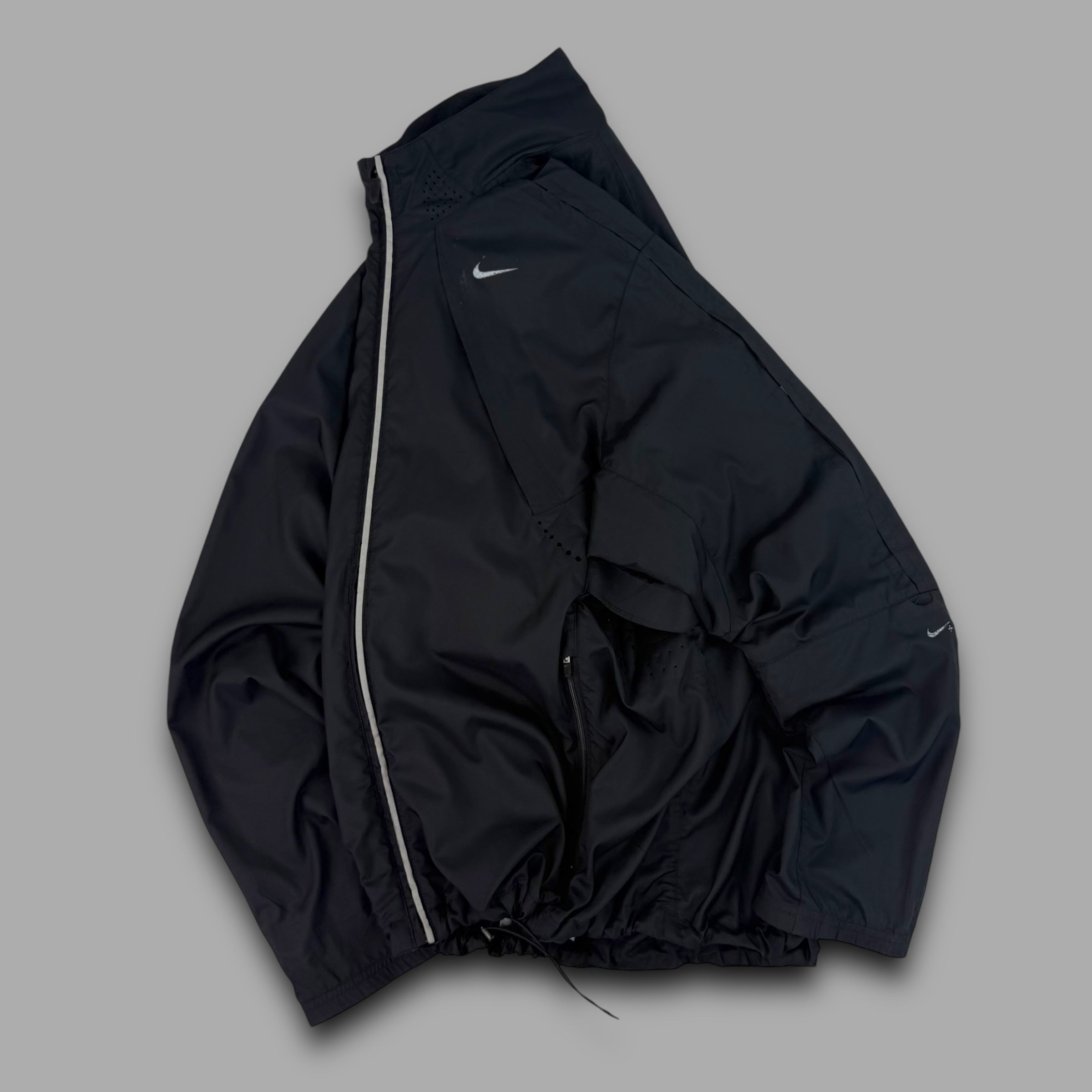 Nike fit+ 2000's technical panelled vented track jacket (M)