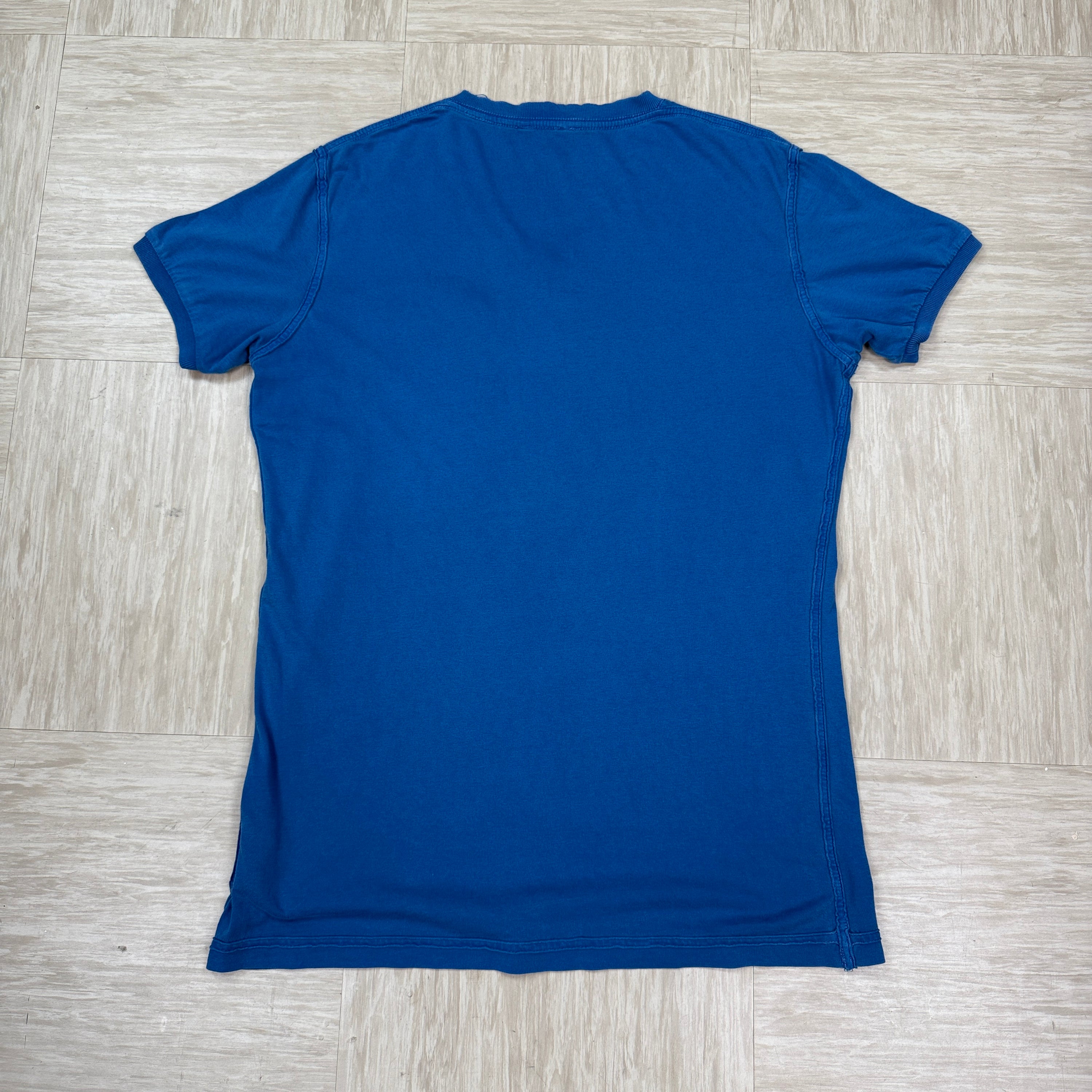 Diesel 2000's washed embroidered v-neck tee (S)